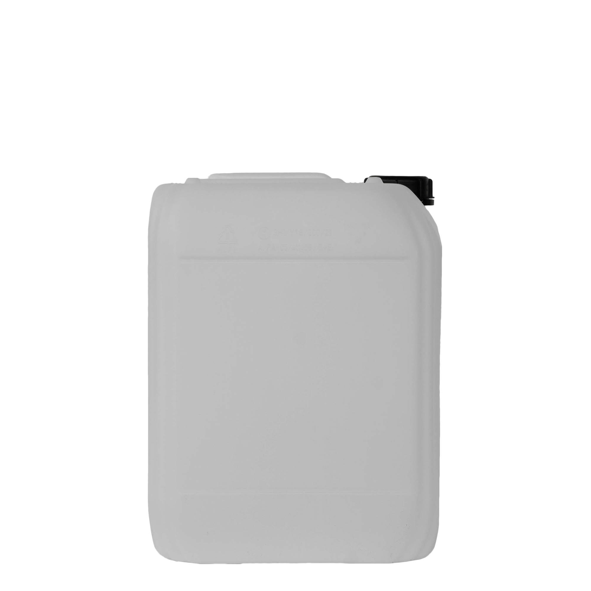 Bidon 20 l, rectangulaire, plastique PEHD, nature, bouchage: ND 60 Bidon 20 l, rectangulaire, plastique PEHD, nature, bouchage: ND 60