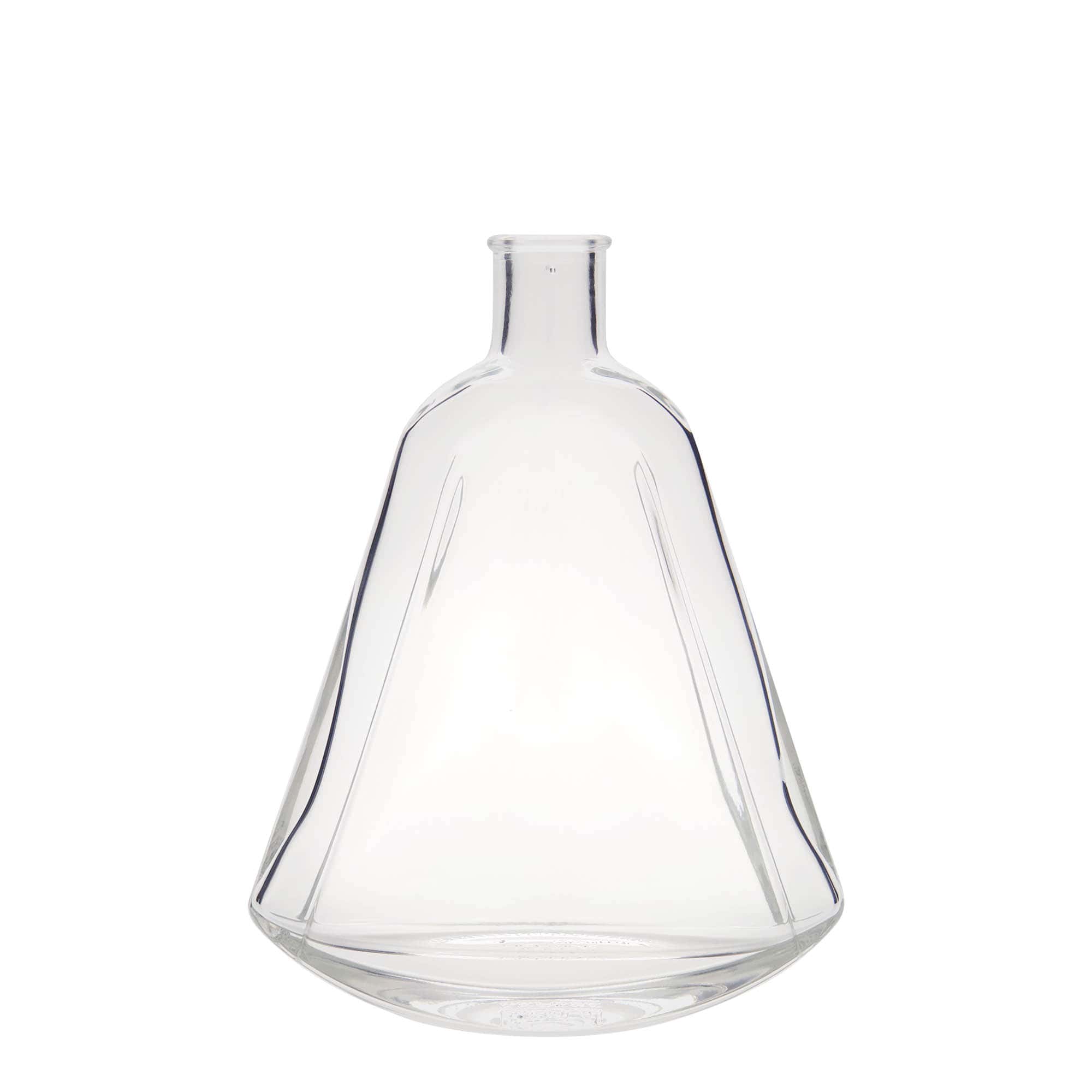 Glazen fles 'Maurizio', 350 ml, ovaal, monding: kurk
