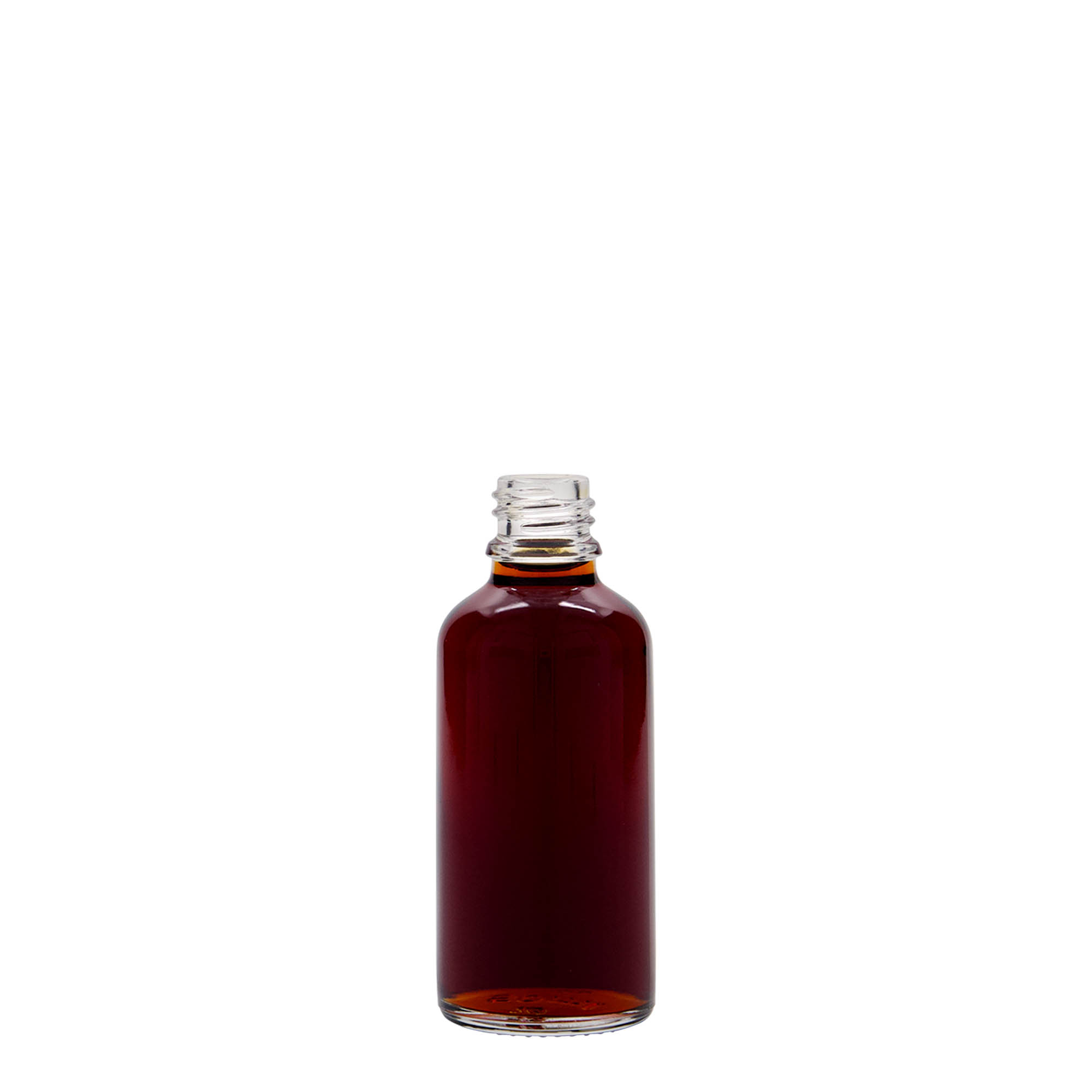 Flacon pharmaceutique 50 ml, verre, bouchage: DIN 18
