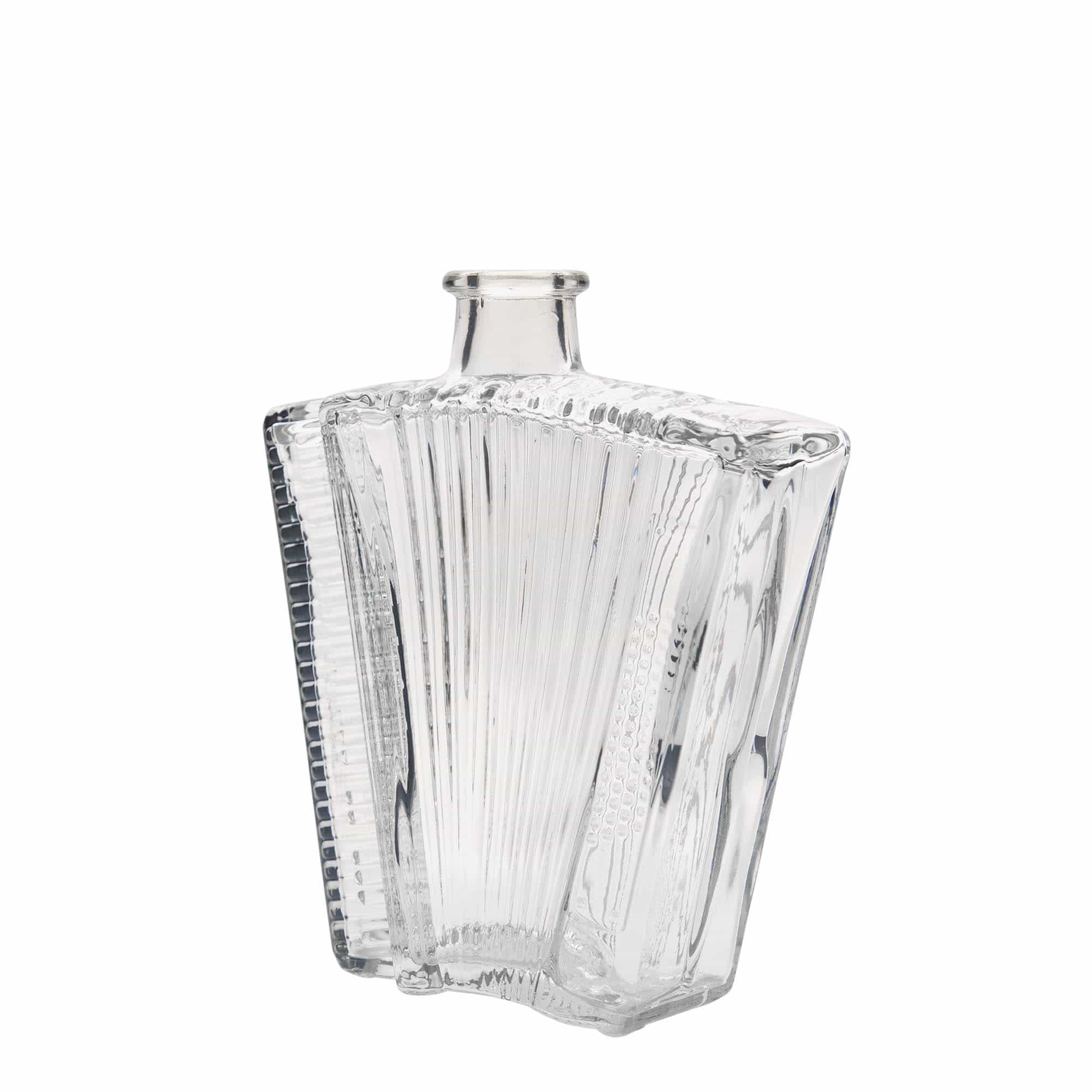 Bouteille en verre 500 ml 'Accordéon', bouchage: bouchon Bouteille en verre 500 ml 'Accordéon', bouchage: bouchon