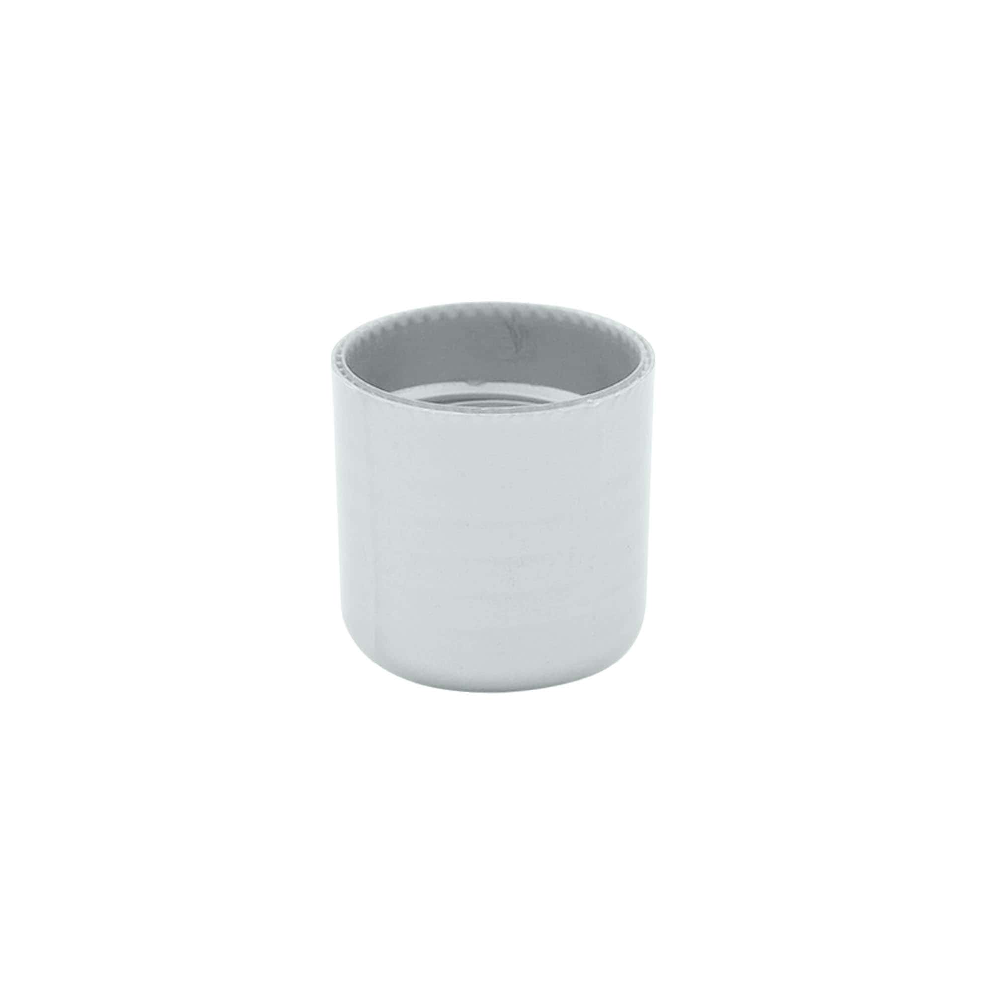 Bougage à vis avec insert de pulvérisation, plastique PP, argenté, pour bouchage: 24/410