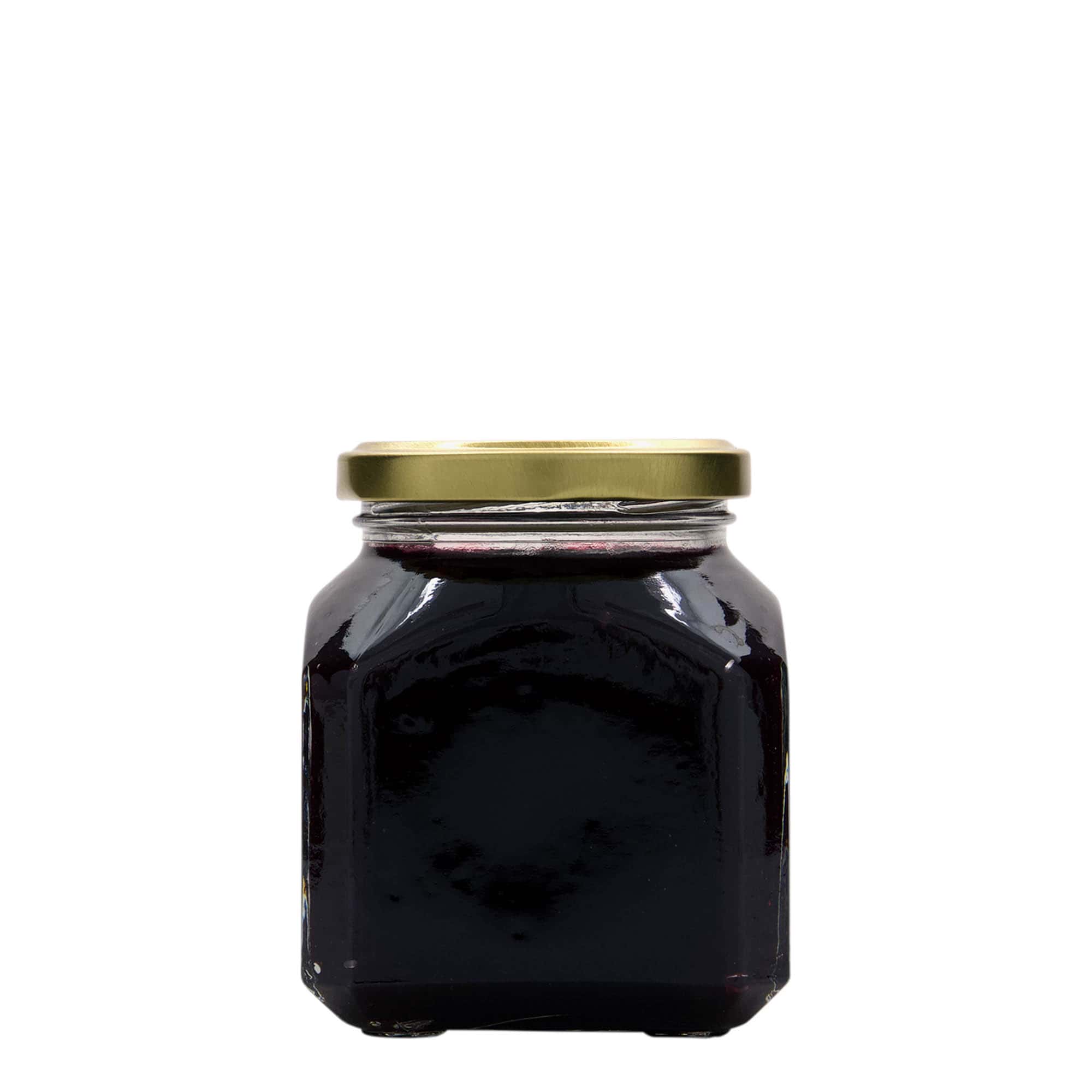Vierkante pot 'Milaan', 314 ml, monding: twist-off (TO 63)