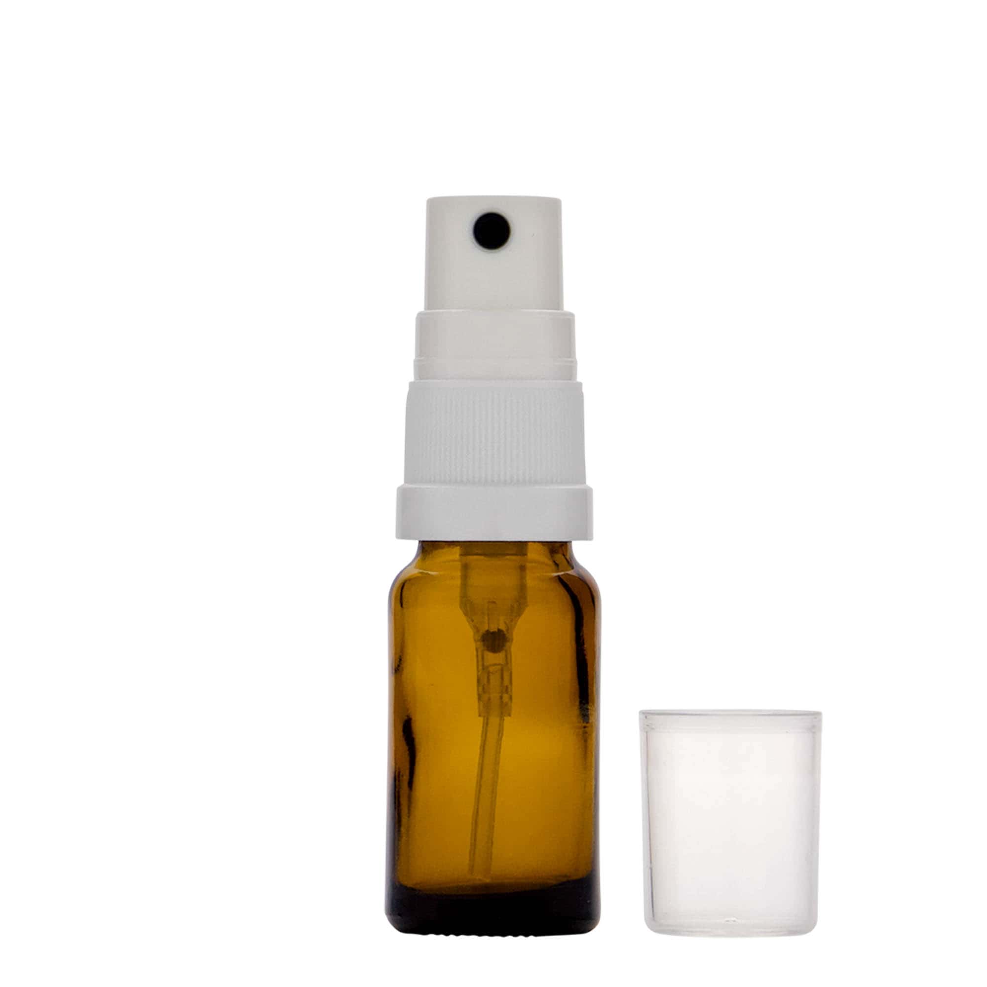 Sprayfles medicijn, 10 ml, glas, bruin, monding: DIN 18 Sprayfles medicijn, 10 ml, glas, bruin, monding: DIN 18