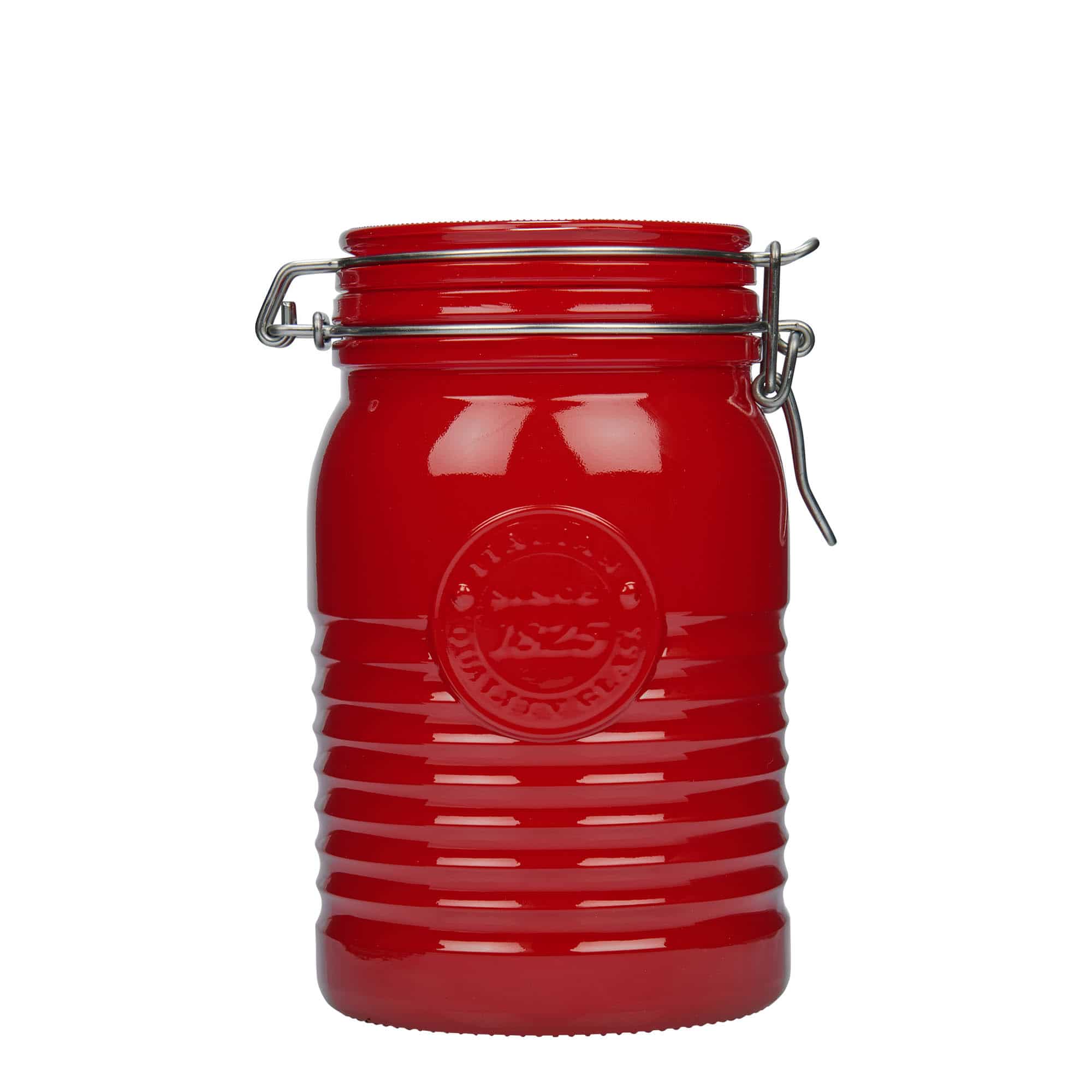 Pot met beugelsluiting 'Officina 1825', 1000 ml, rood, monding: beugelsluiting Pot met beugelsluiting 'Officina 1825', 1000 ml, rood, monding: beugelsluiting