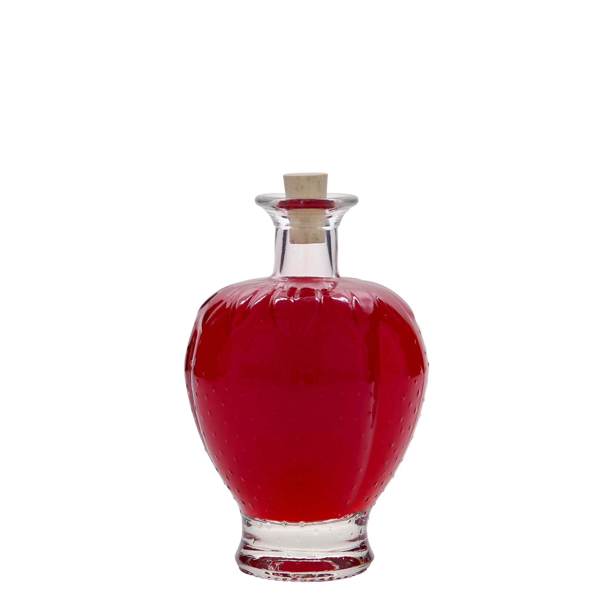 Bouteille en verre 200 ml 'Fraise', bouchage: bouchon Bouteille en verre 200 ml 'Fraise', bouchage: bouchon
