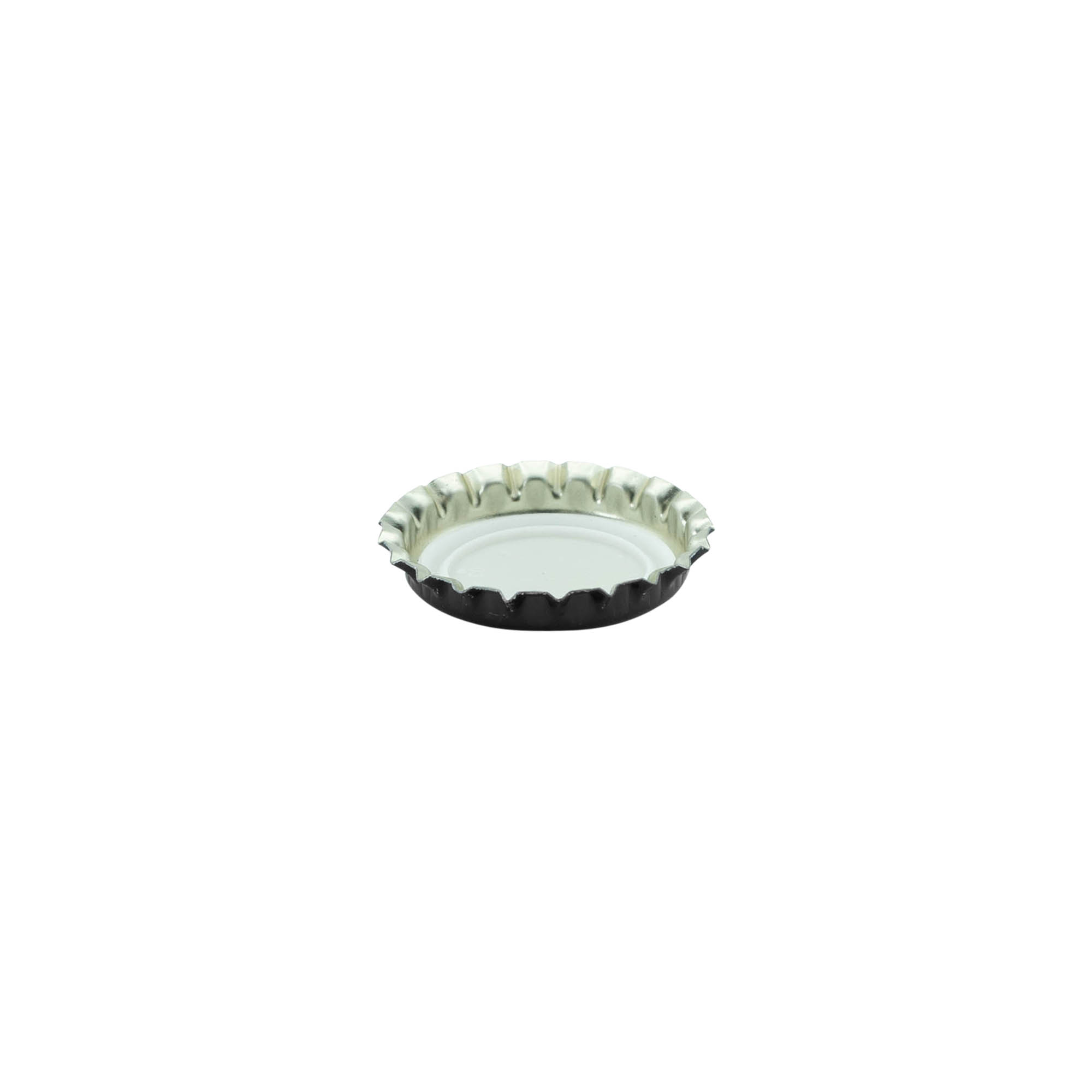 Kroonkurk, 26 mm, metaal, zwart Kroonkurk, 26 mm, metaal, zwart