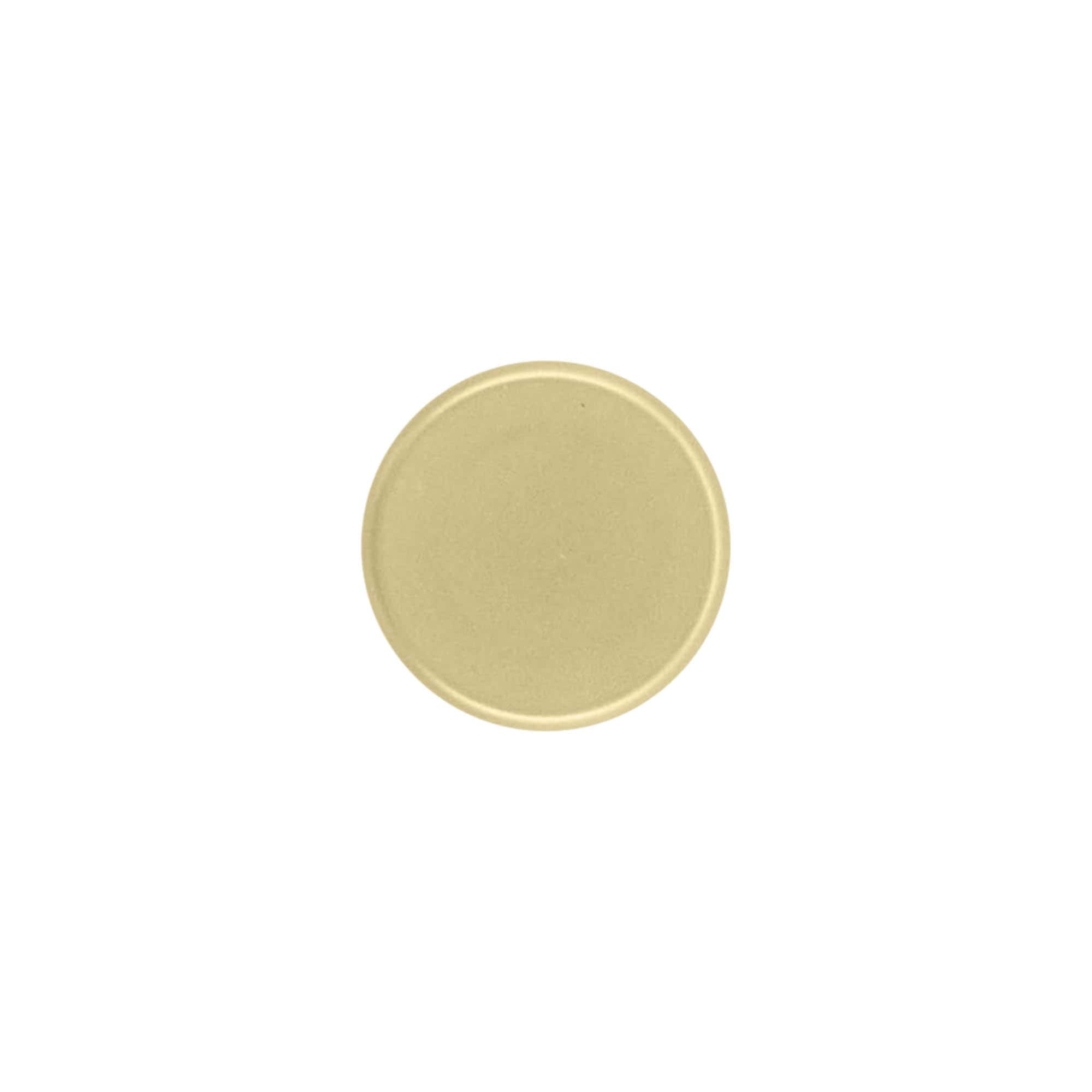 Bouchon à poignée 19 mm, plastique, doré, pour bouchage: bouchon