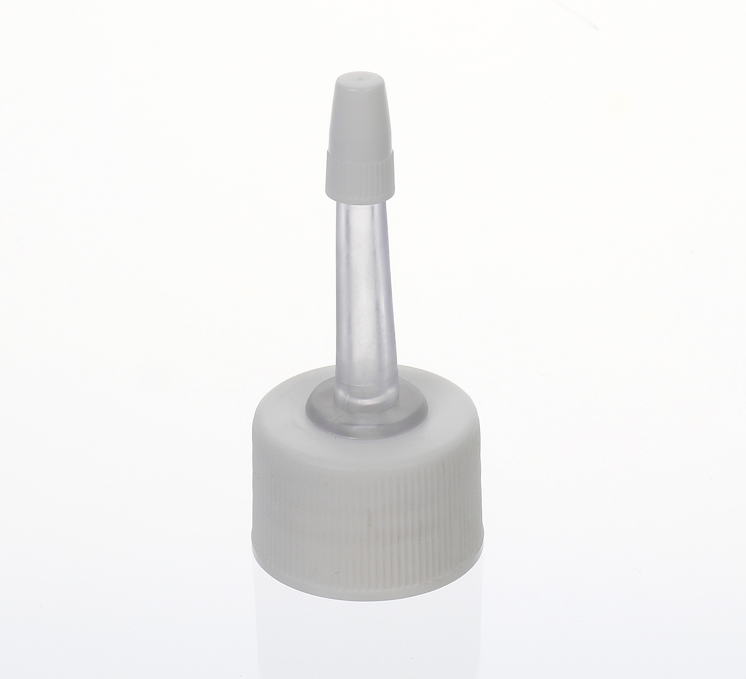 Bougage à vis avec applicateur, plastique PP, blanc, pour bouchage: 24/410 Bougage à vis avec applicateur, plastique PP, blanc, pour bouchage: 24/410