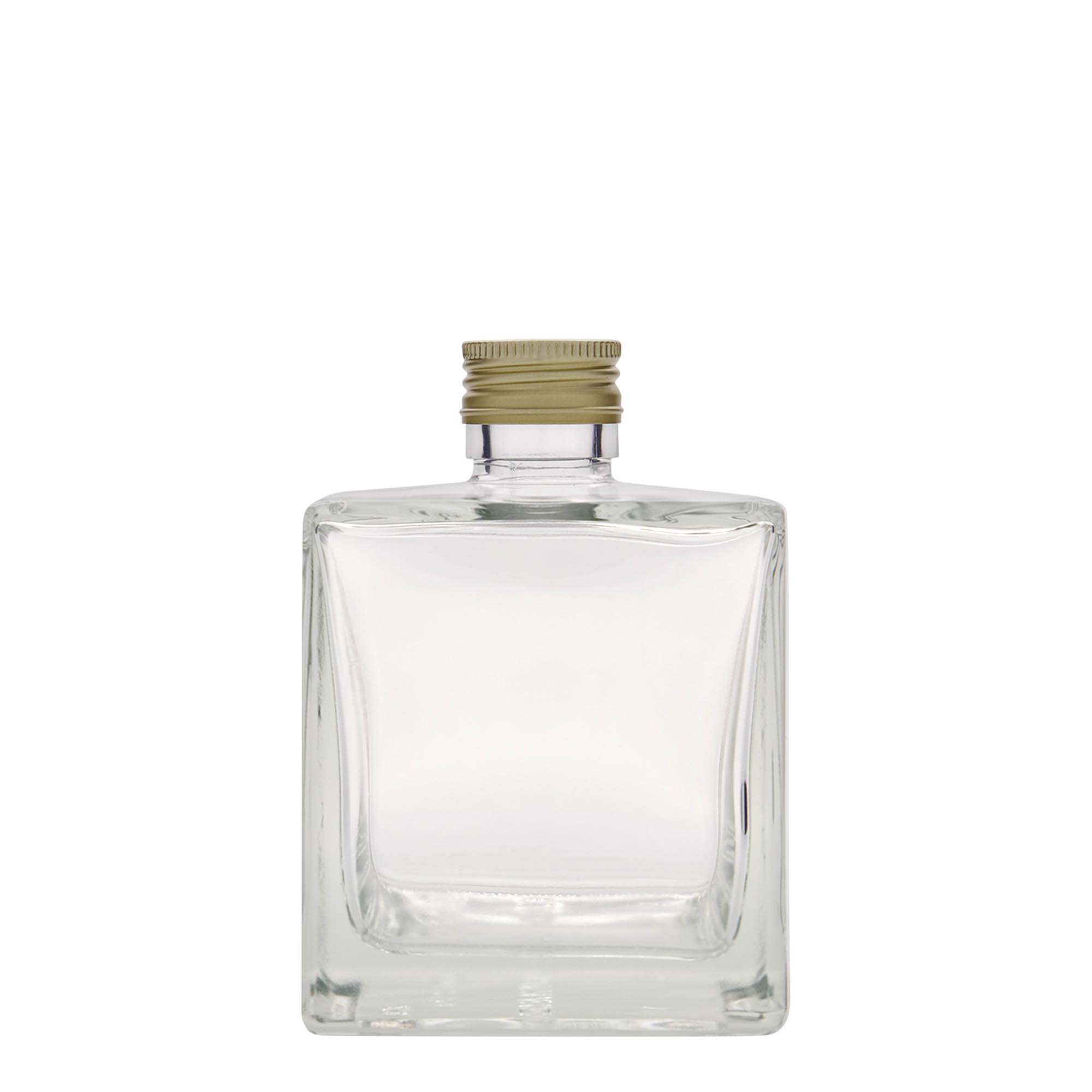 Bouteille en verre 500 ml 'Cube', carrée, bouchage: PP 31,5 Bouteille en verre 500 ml 'Cube', carrée, bouchage: PP 31,5