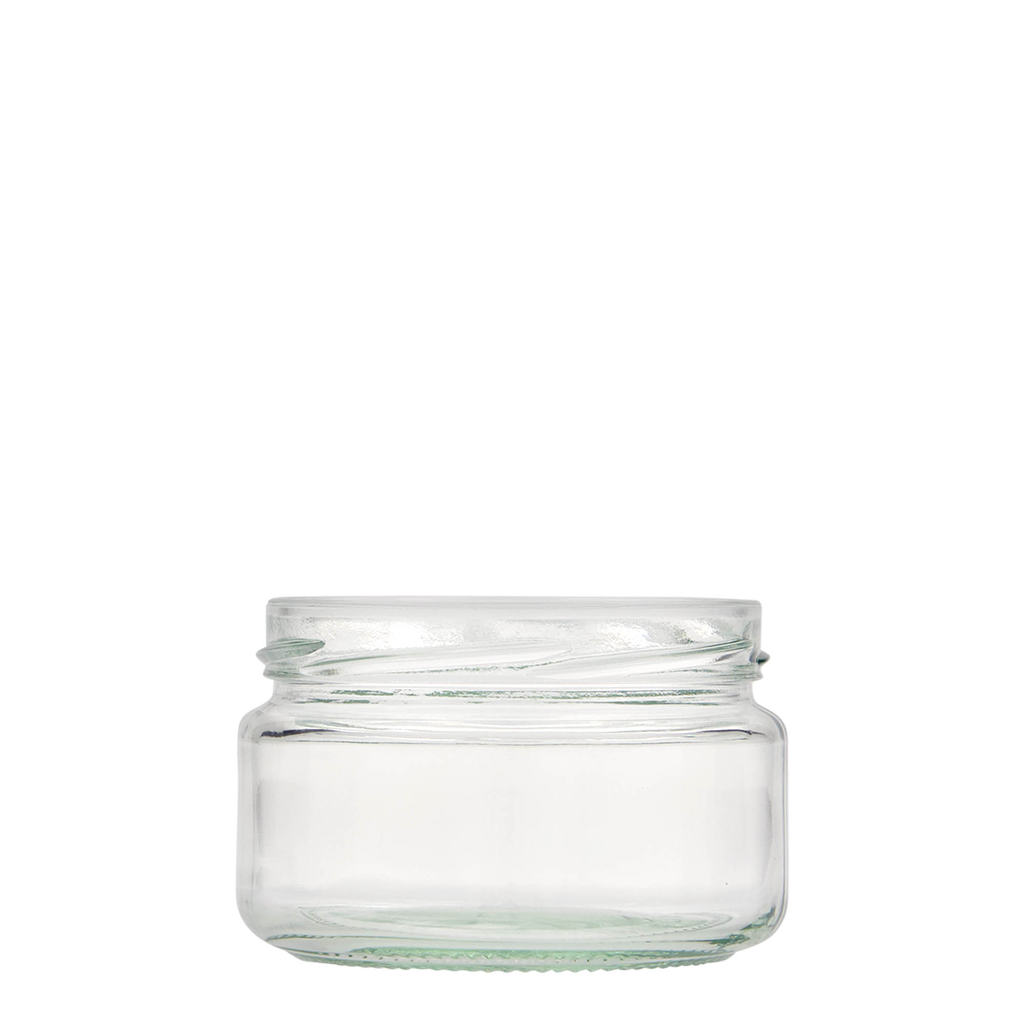 Vlakke ronde pot, 230 ml, monding: twist-off (TO 82)