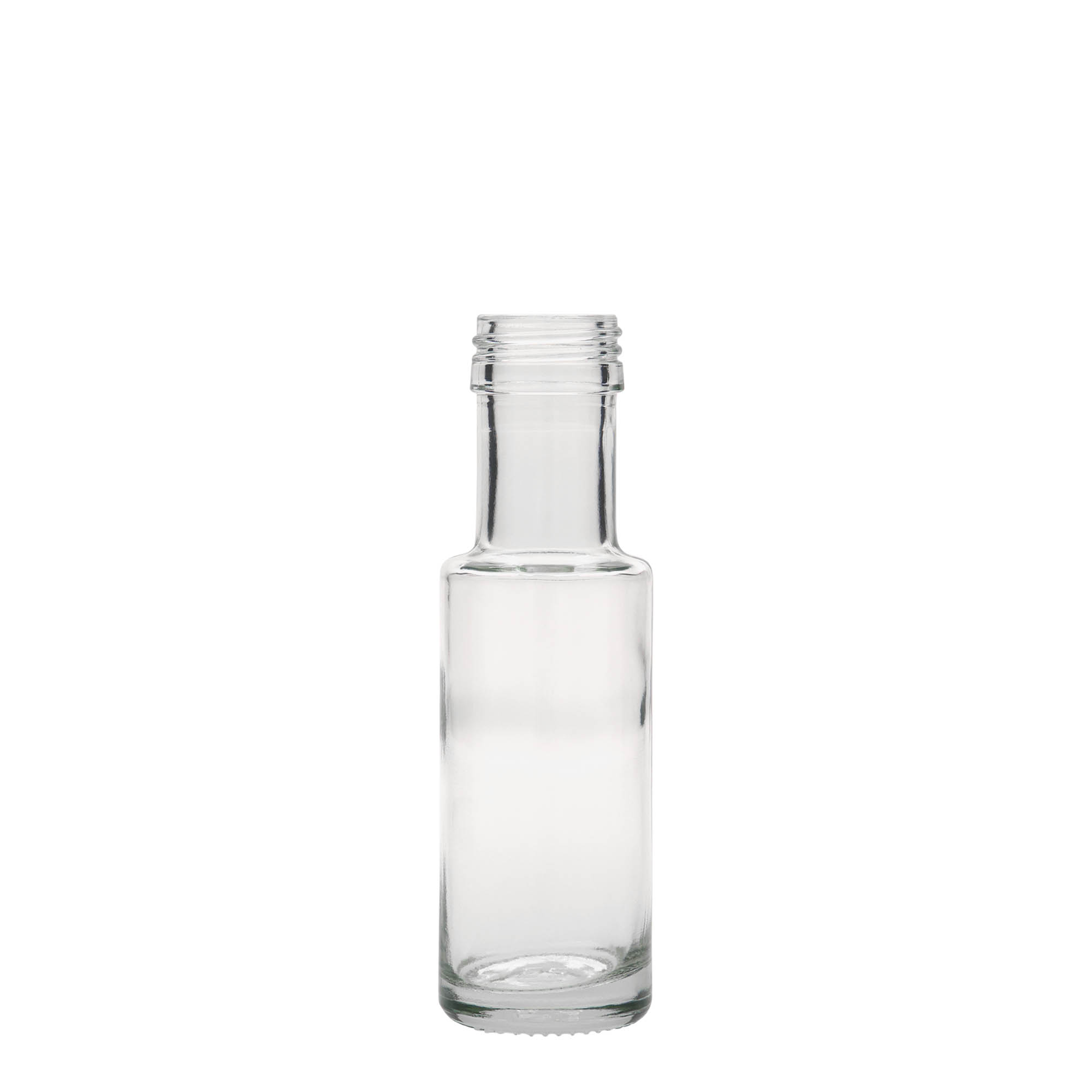 Glazen fles 'Dorica', 100 ml, monding: PP 31,5 Glazen fles 'Dorica', 100 ml, monding: PP 31,5