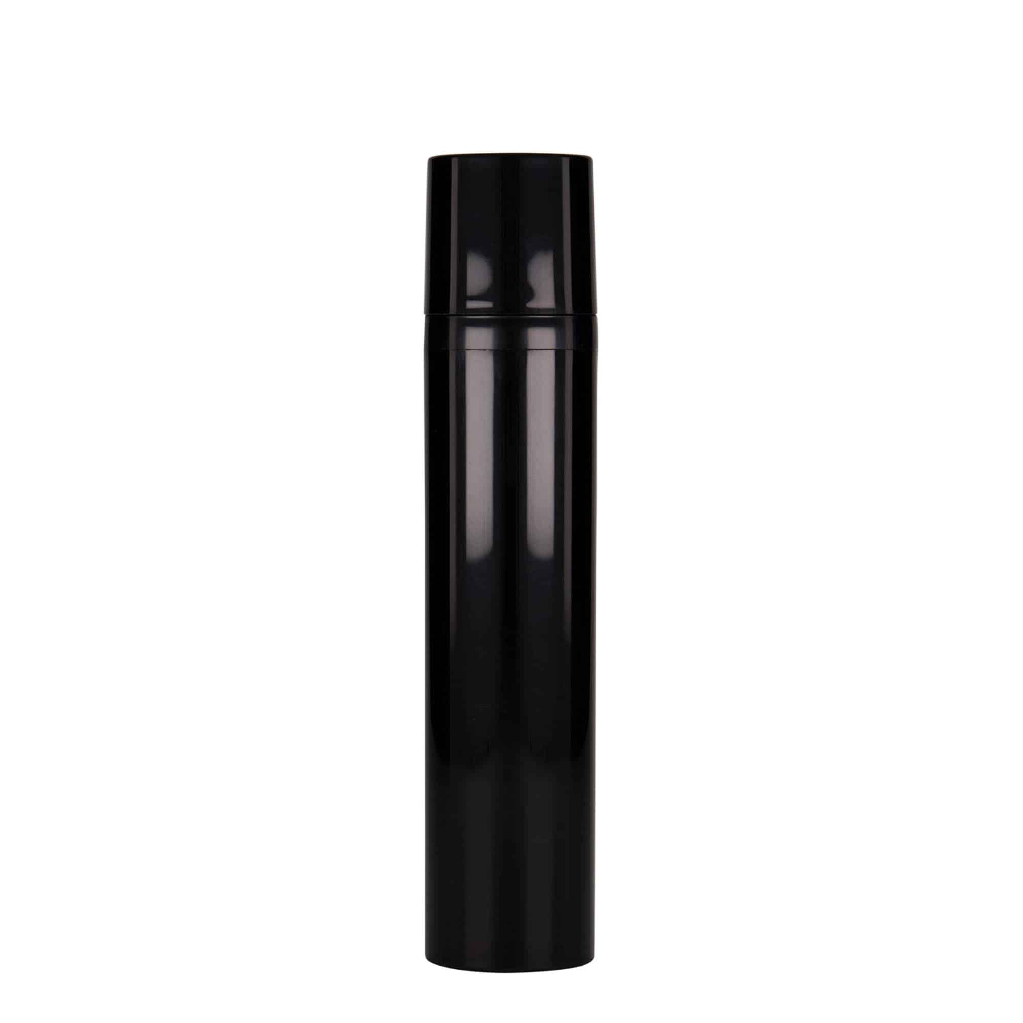 Flacon airless 100 ml « Mezzo », plastique PP, noir