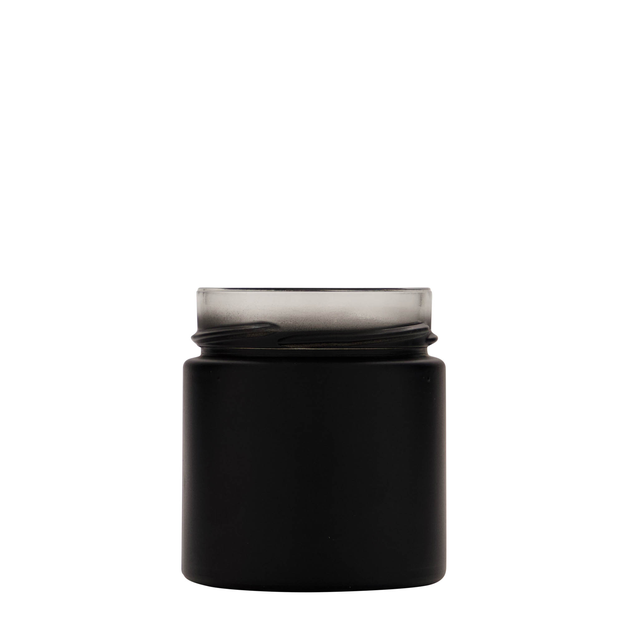 Ronde pot 'Aurora', 212 ml, zwart, monding: deep-twist-off (DTO 66) Ronde pot 'Aurora', 212 ml, zwart, monding: deep-twist-off (DTO 66)