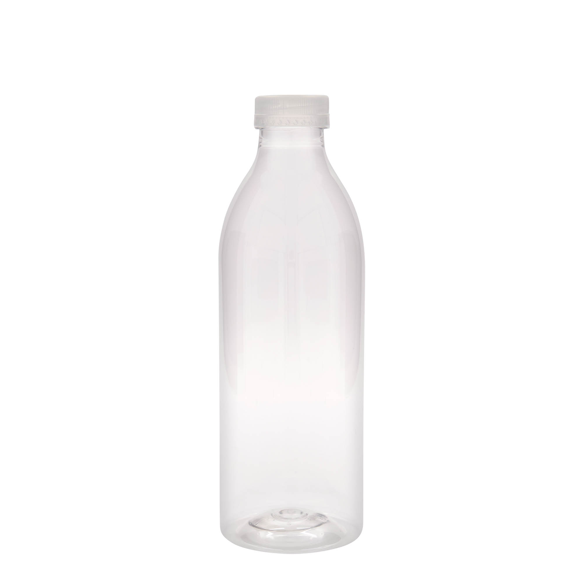 Petfles standaard, 1000 ml, kunststof, monding: 38 mm