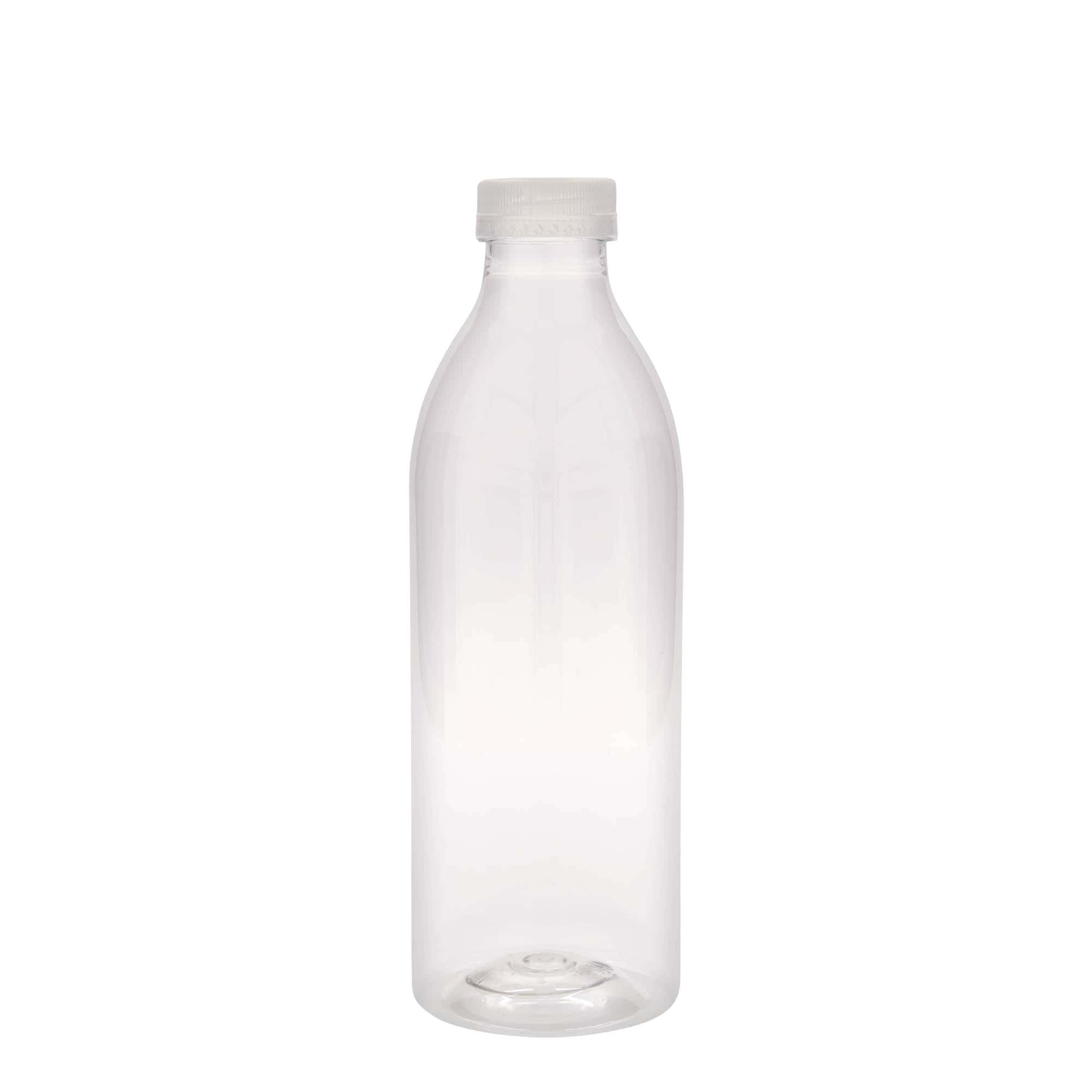 Petfles standaard, 1000 ml, kunststof, monding: 38 mm
