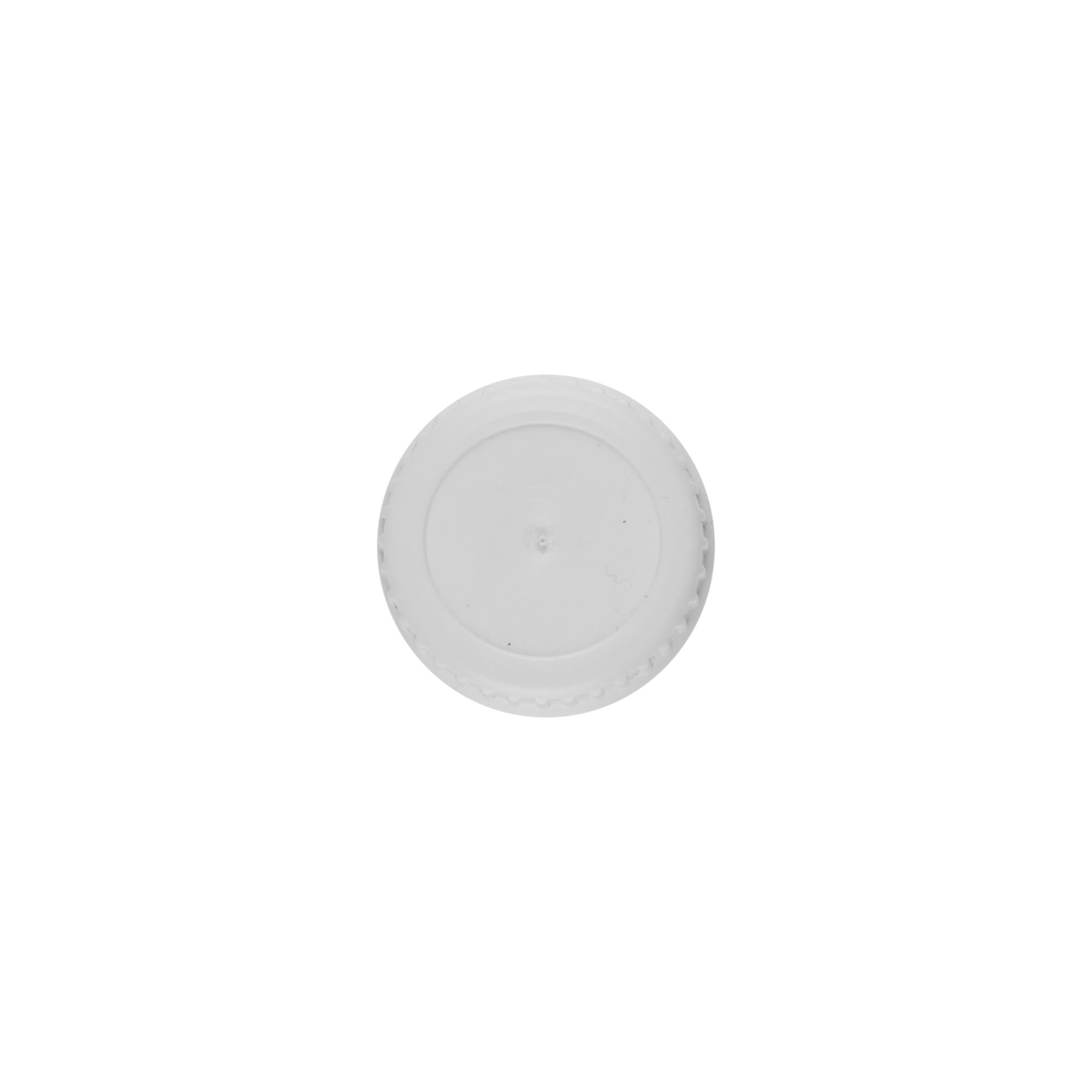 Bouchon à vis avec anneau verseur, plastique PE blanc, pour goulot : DIN 22 Bouchon à vis avec anneau verseur, plastique PE blanc, pour goulot : DIN 22