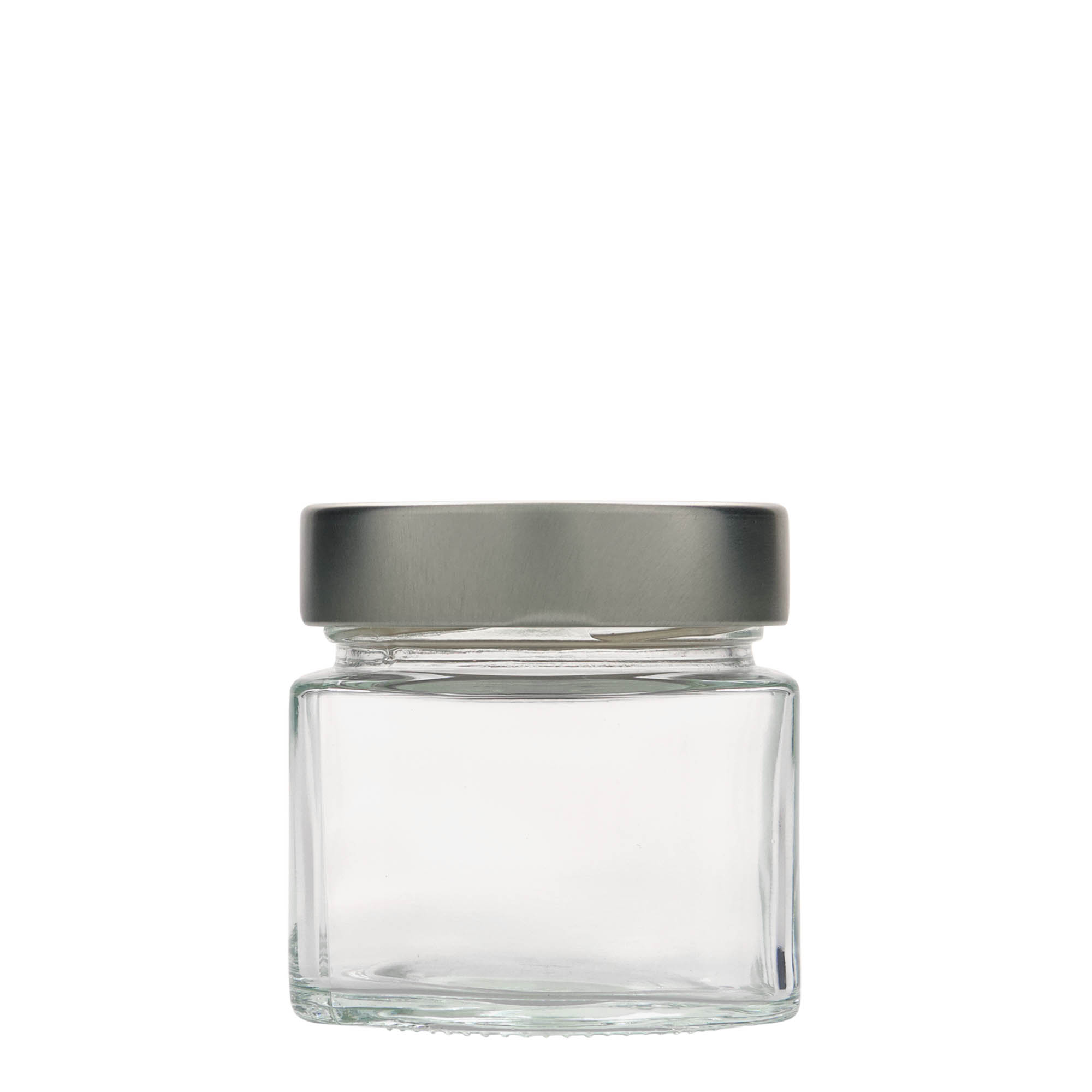 Vierkante pot 'Kimba', 212 ml, monding: extra-deep-twist-off (EDTO 70)