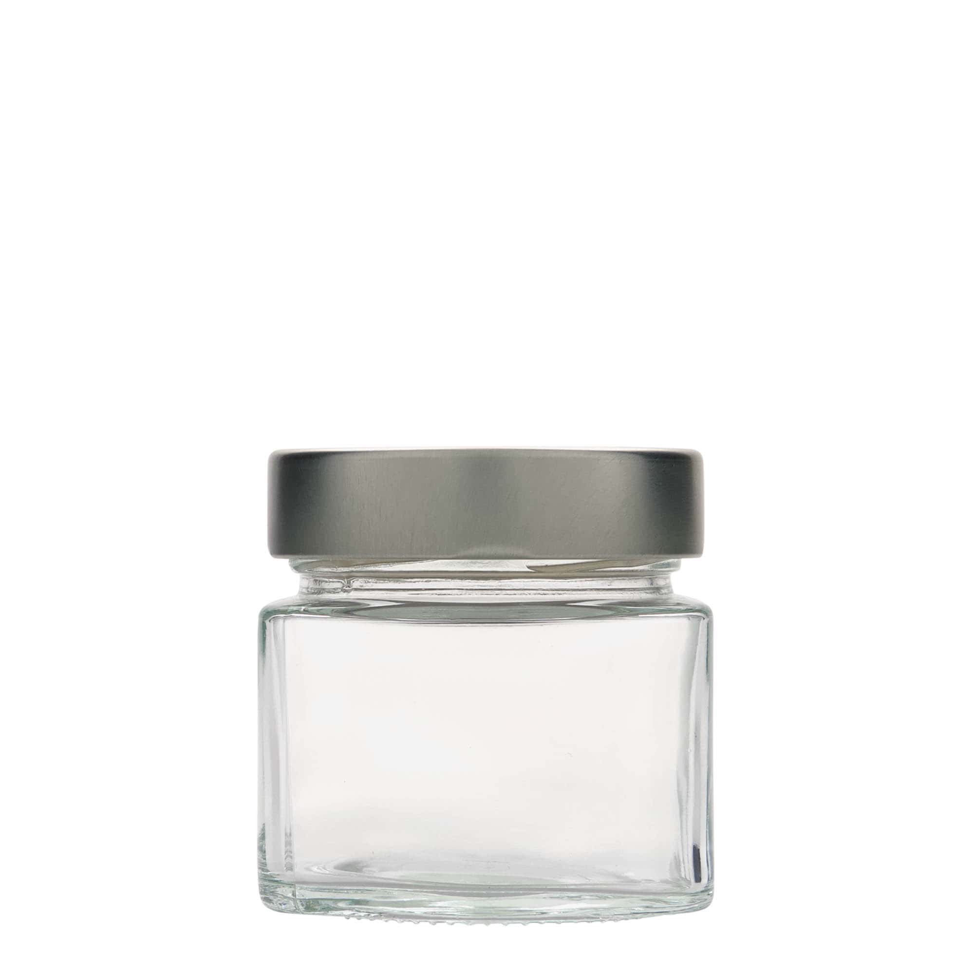Vierkante pot 'Kimba', 212 ml, monding: extra-deep-twist-off (EDTO 70)