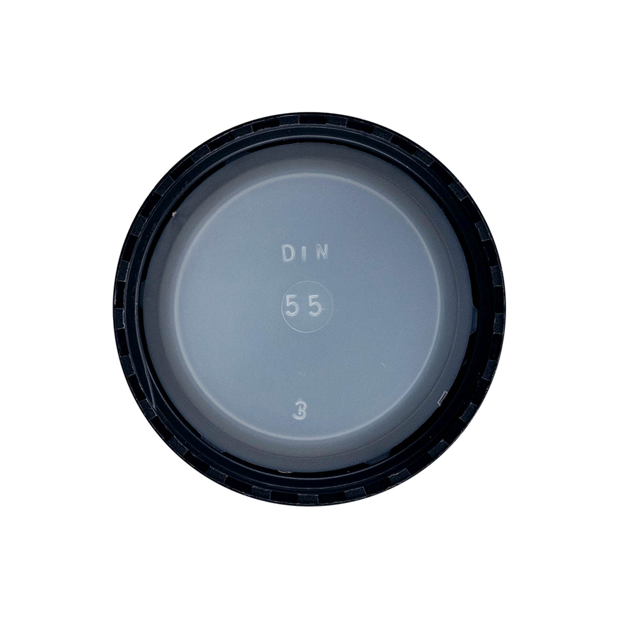 Bougage à vis, plastique PP, noir, pour bouchage: DIN 55