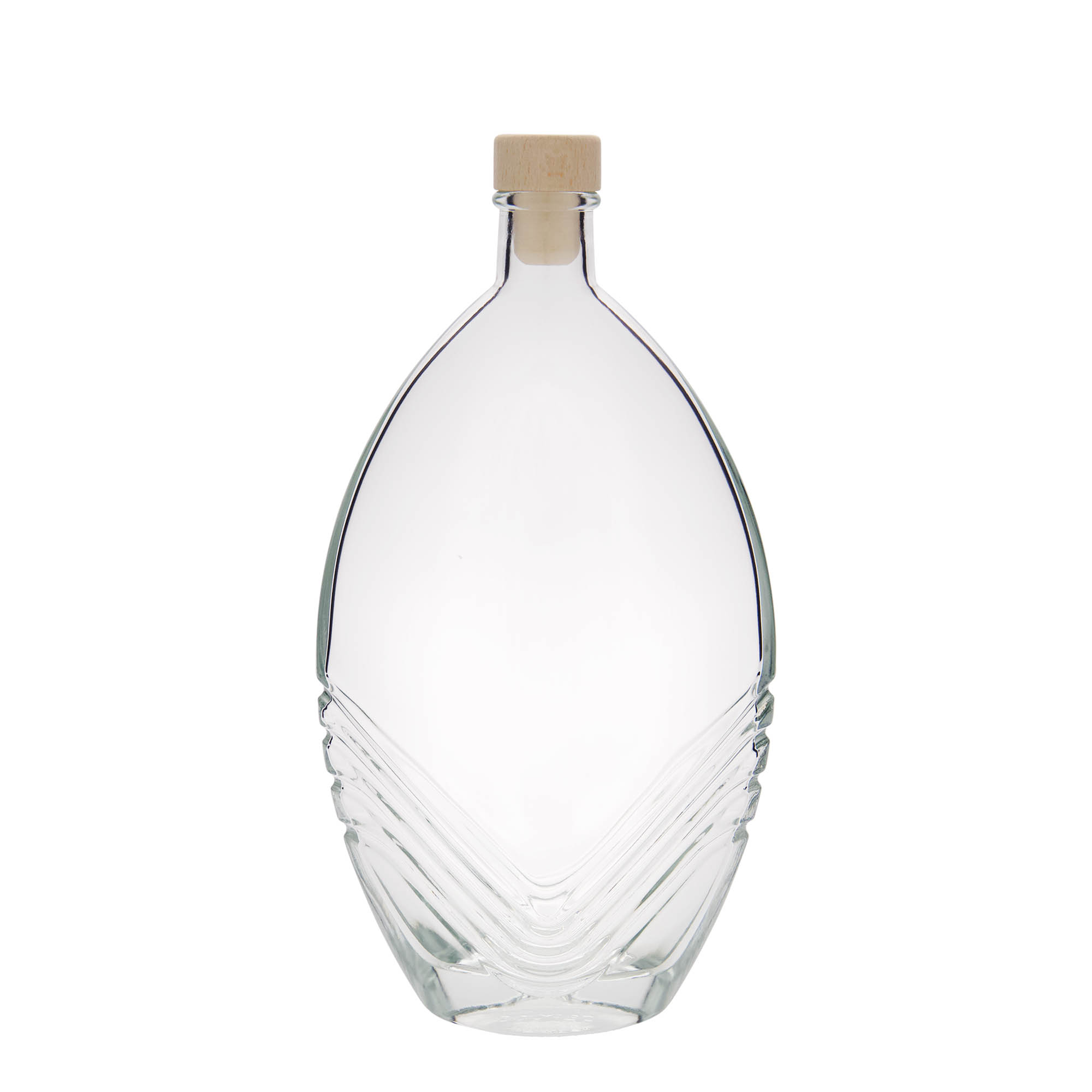 Bouteille en verre 500 ml 'Florence', ovale, bouchage: bouchon Bouteille en verre 500 ml 'Florence', ovale, bouchage: bouchon