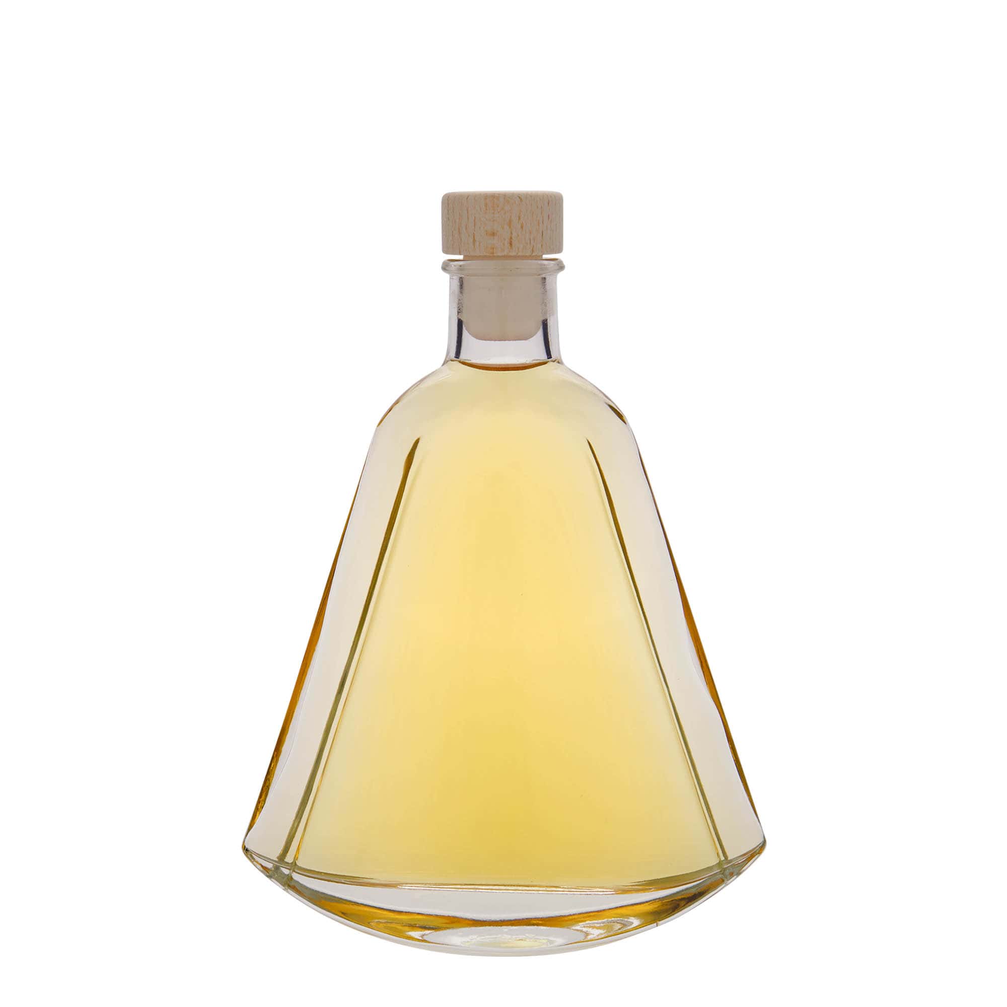 Glazen fles 'Maurizio', 200 ml, ovaal, monding: kurk
