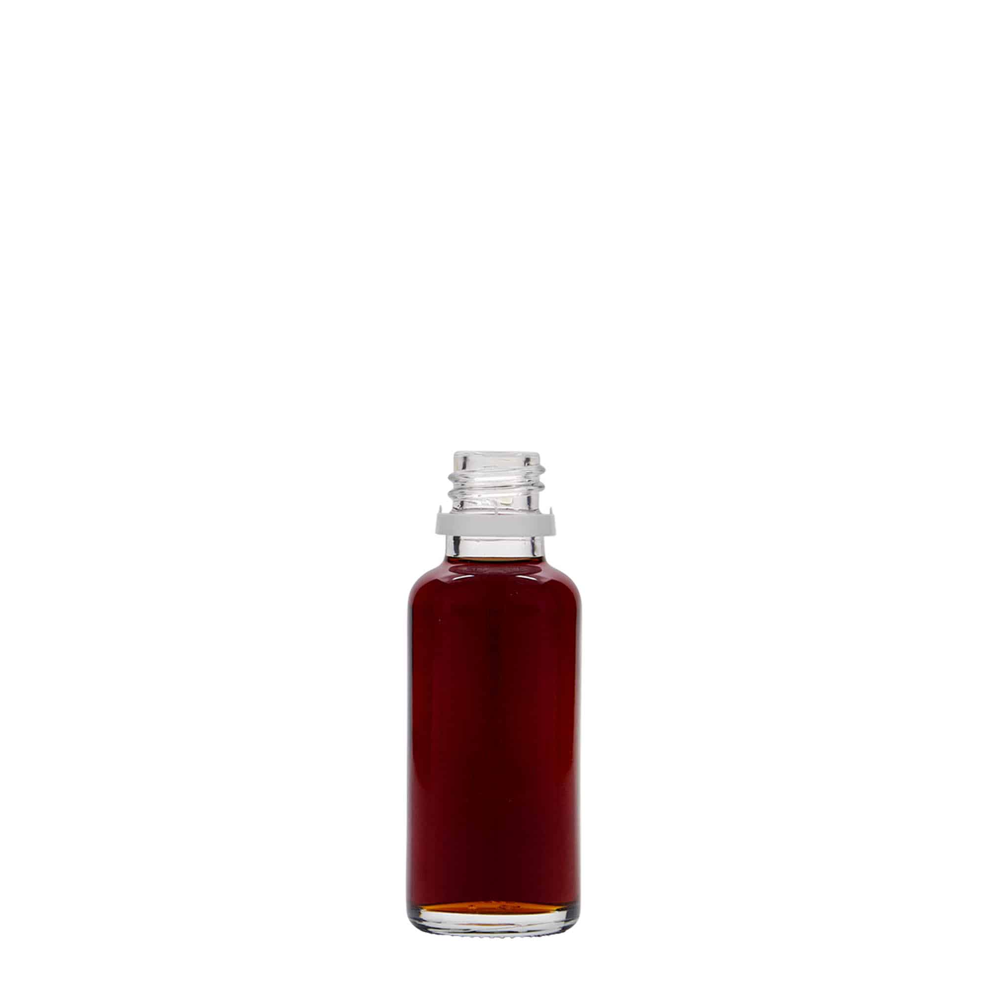 Flacon pharmaceutique 30 ml, verre, bouchage: DIN 18 Flacon pharmaceutique 30 ml, verre, bouchage: DIN 18