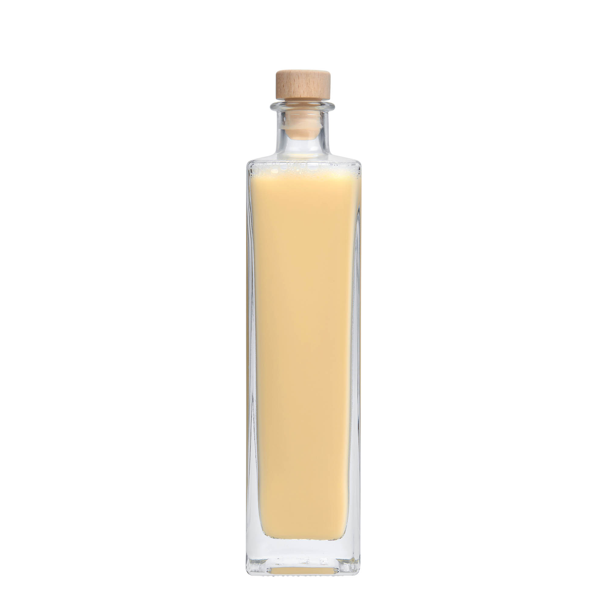 Glazen fles 'Rafaello', 500 ml, vierkant, monding: kurk Glazen fles 'Rafaello', 500 ml, vierkant, monding: kurk