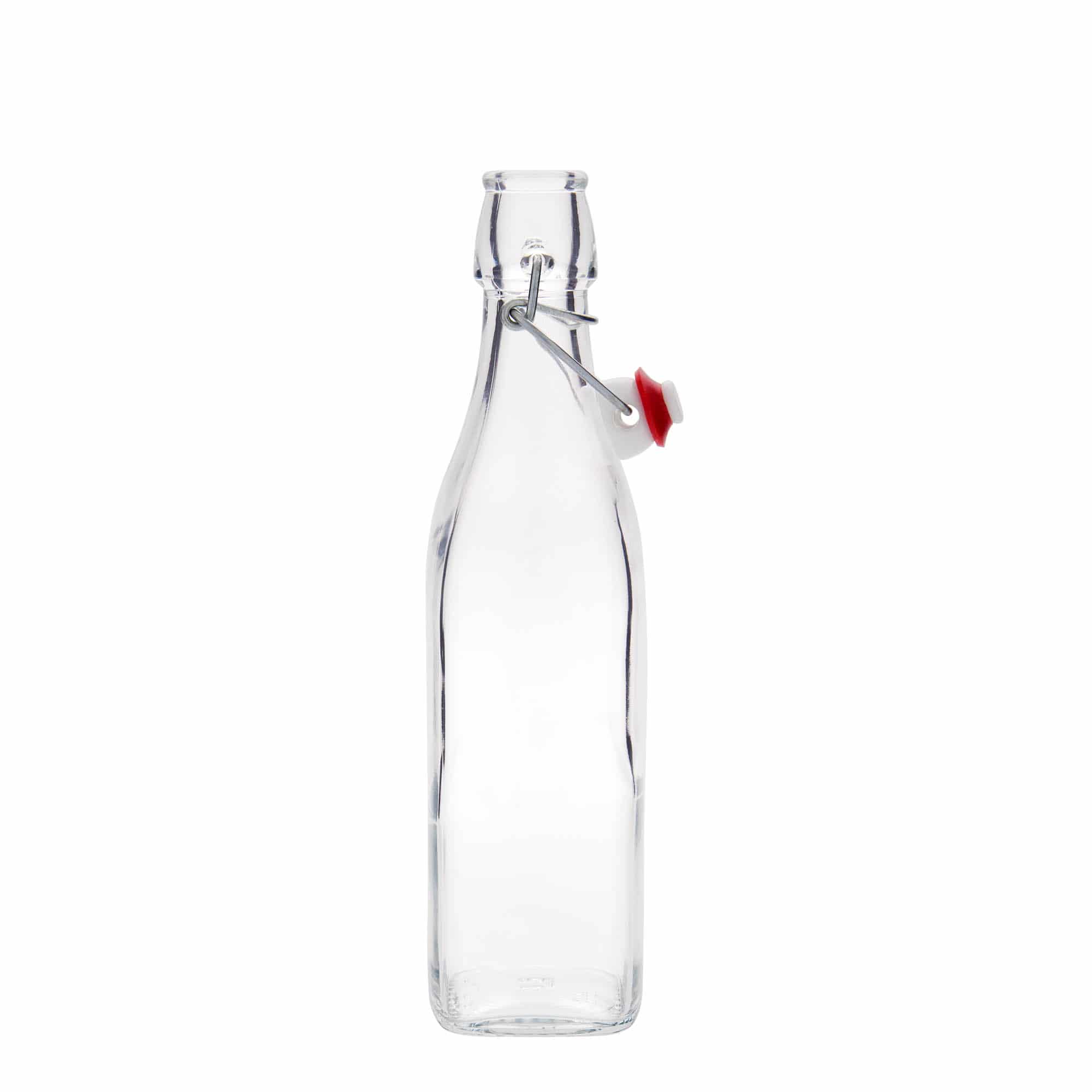 Glazen fles 'Swing', 500 ml, vierkant, monding: beugelsluiting Glazen fles 'Swing', 500 ml, vierkant, monding: beugelsluiting