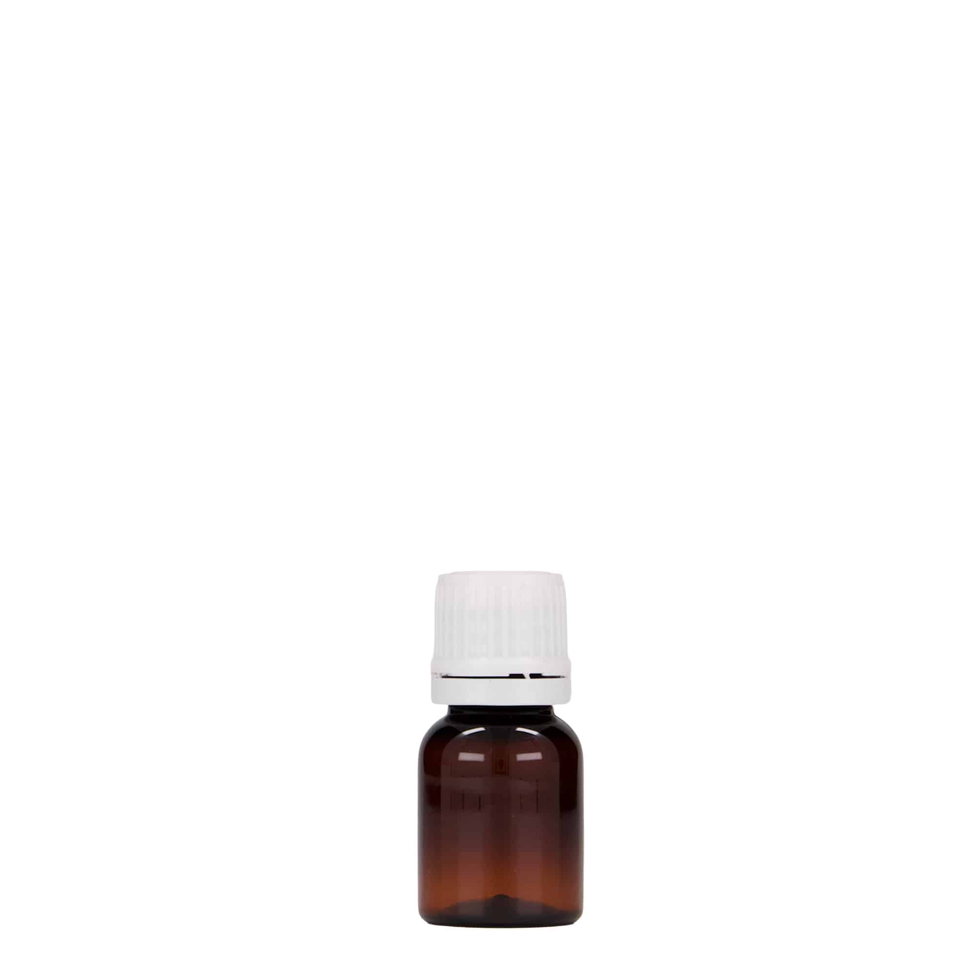 Pet-medicijnfles 'Easy Living', 10 ml, bruin, kunststof, monding: DIN 18