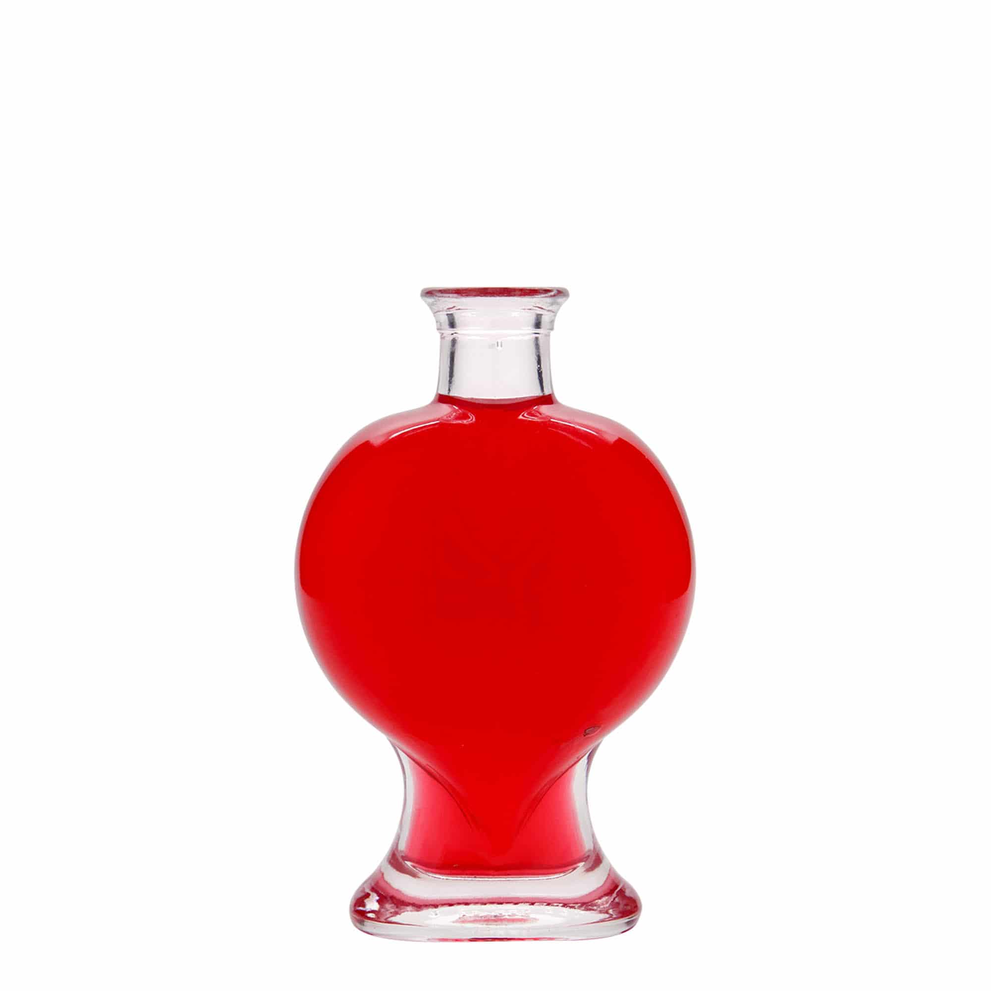 Bouteille en verre 200 ml 'Cœur', bouchage: bouchon Bouteille en verre 200 ml 'Cœur', bouchage: bouchon