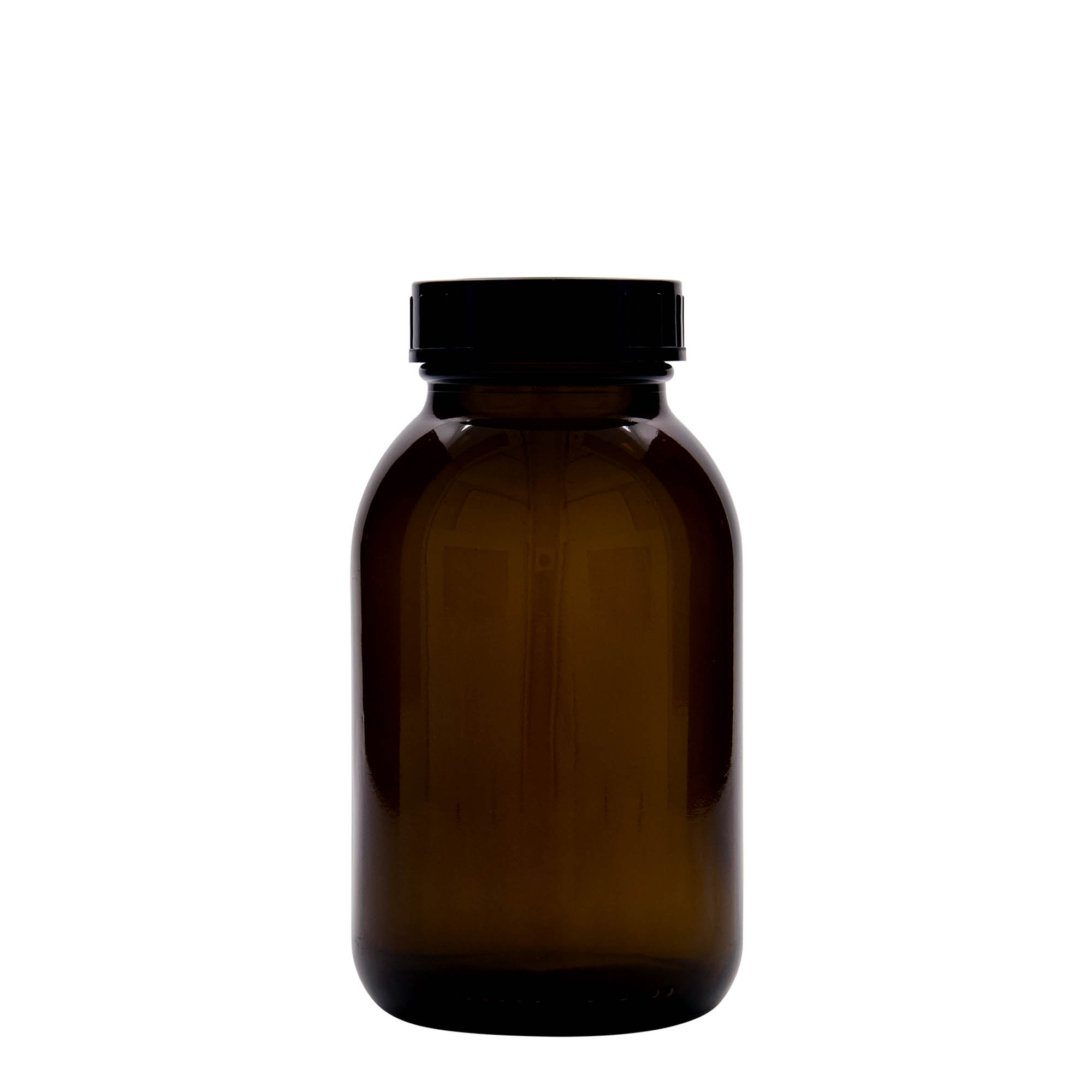 Pot met brede hals, 500 ml, bruin, monding: DIN 55 Pot met brede hals, 500 ml, bruin, monding: DIN 55