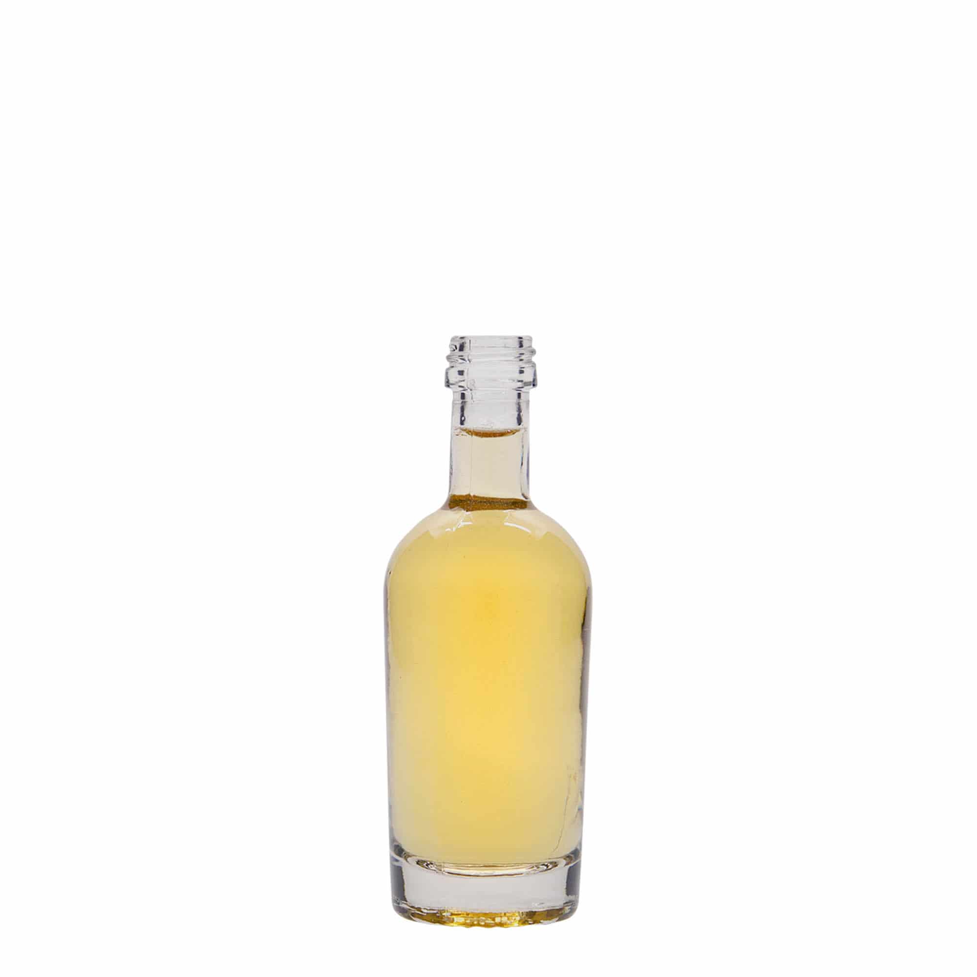 Glazen fles 'Pepe', 50 ml, monding: PP 18 Glazen fles 'Pepe', 50 ml, monding: PP 18