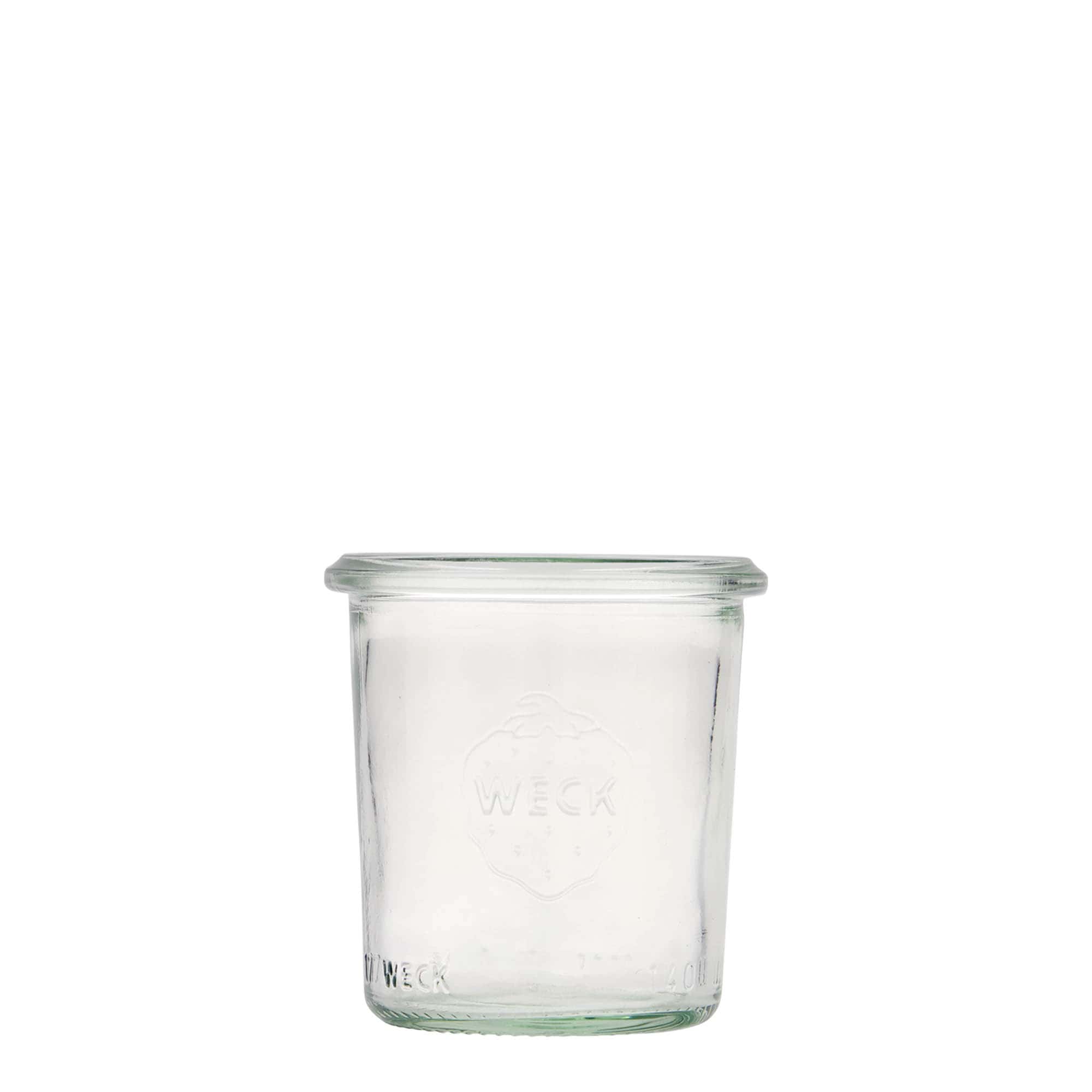 WECK-stortglas, 140 ml, monding: ronde rand