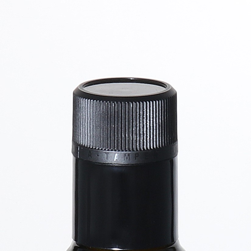 Bouchon avec fermeture garantie DOP avec bec-verseur, plastique PE, noir Bouchon avec fermeture garantie DOP avec bec-verseur, plastique PE, noir