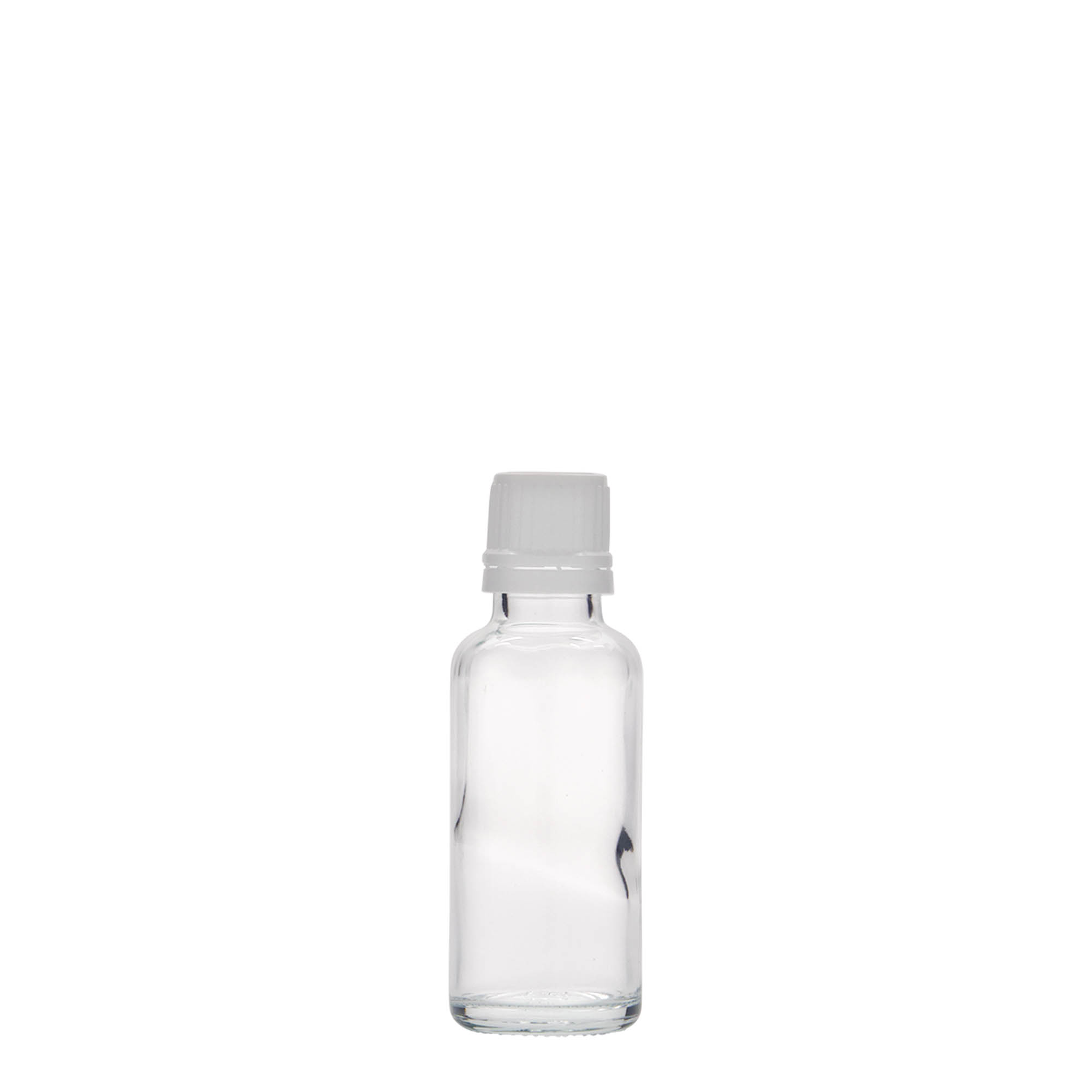 Flacon pharmaceutique 30 ml, verre, bouchage: DIN 18 Flacon pharmaceutique 30 ml, verre, bouchage: DIN 18