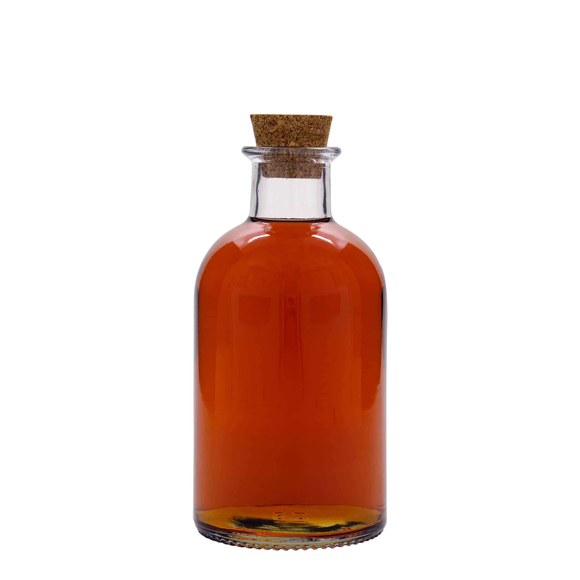 Bouteille en verre apothicaire 500 ml 'Italia', bouchage: bouchon