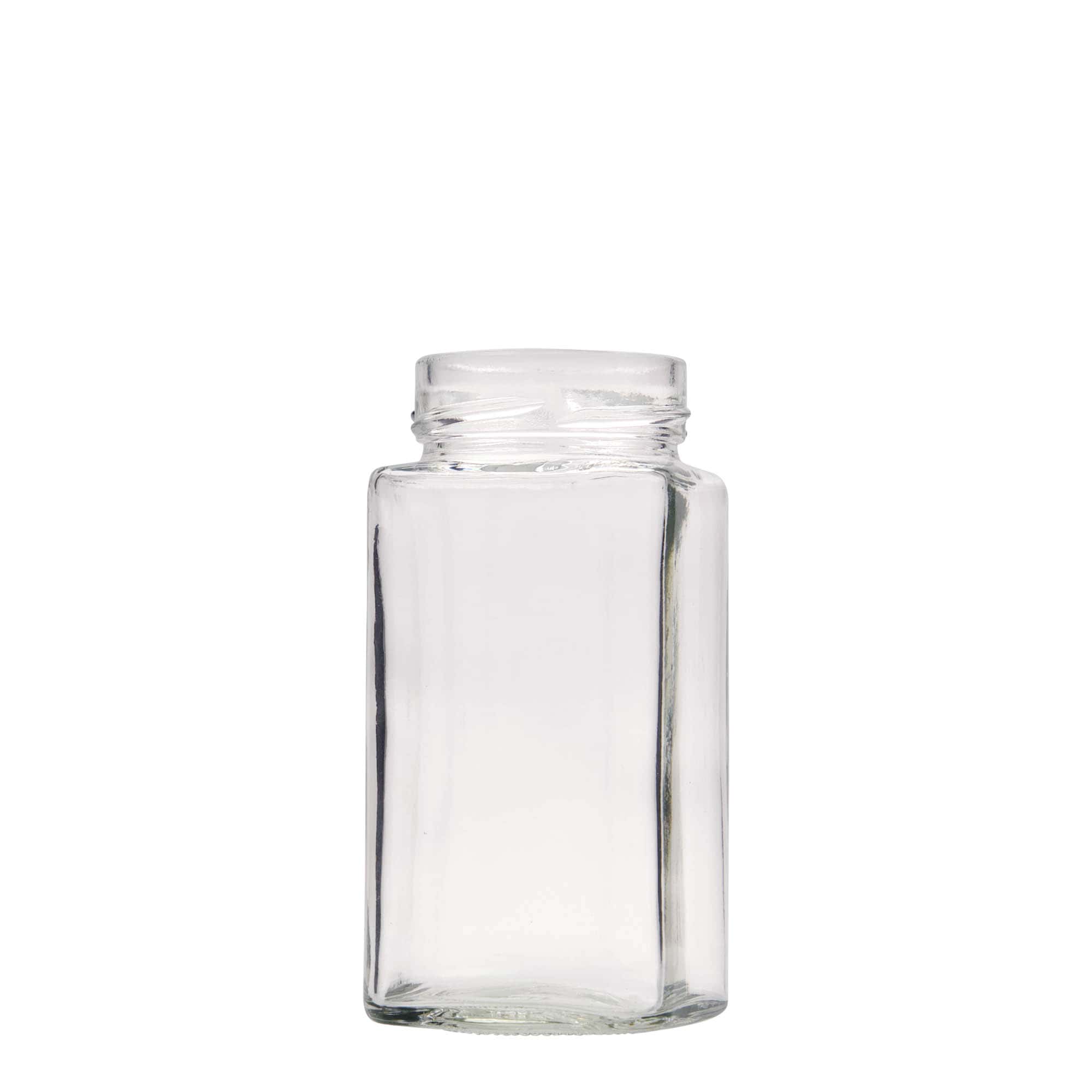 Bocal carré 314 ml 'Funny', bouchage: Deep-Twist-Off (DTO 58)