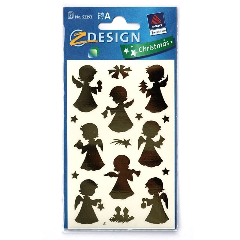 Zweckform stickers 'Engel', papier, goud Zweckform stickers 'Engel', papier, goud