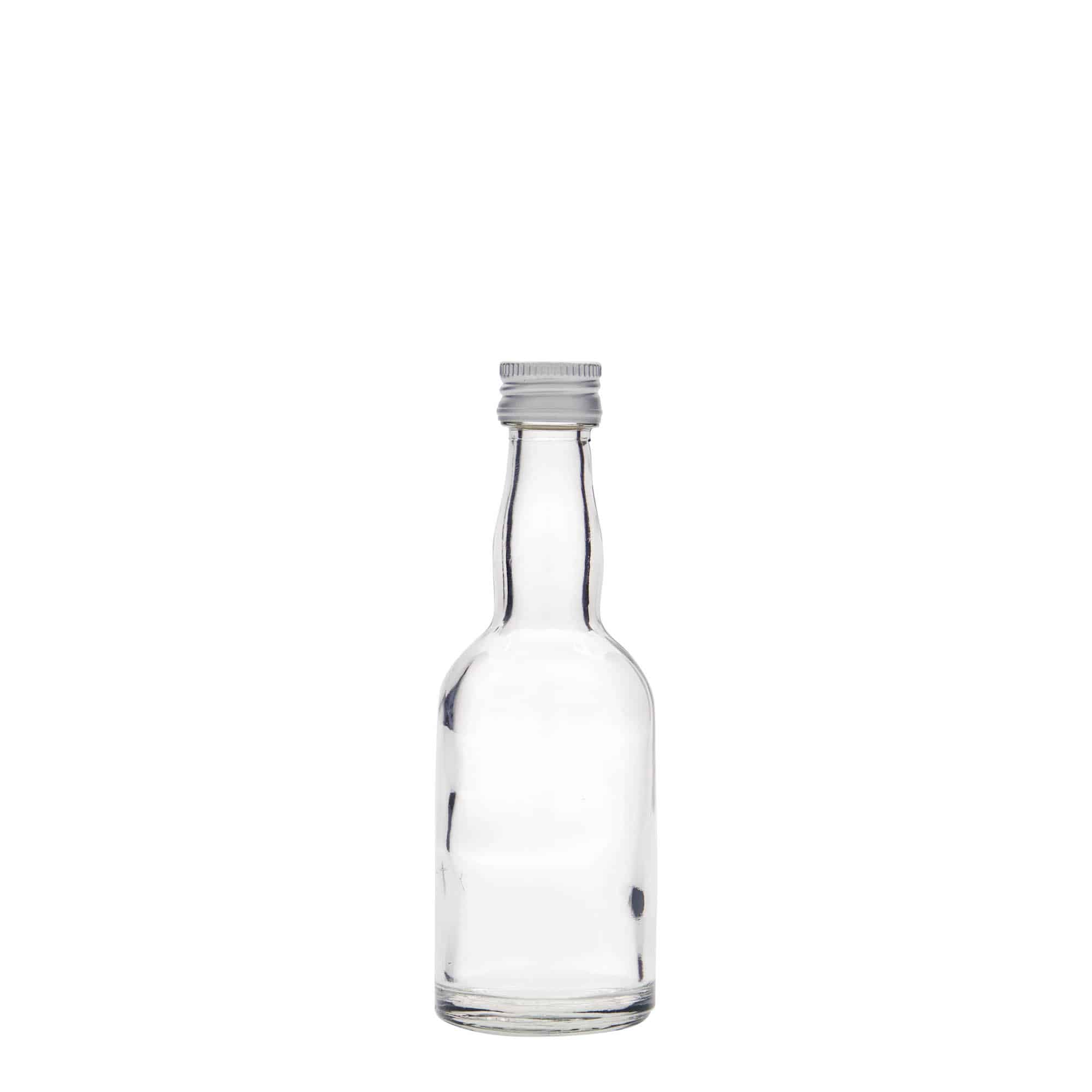 Bouteille en verre 50 ml 'Proba', bouchage: PP 18