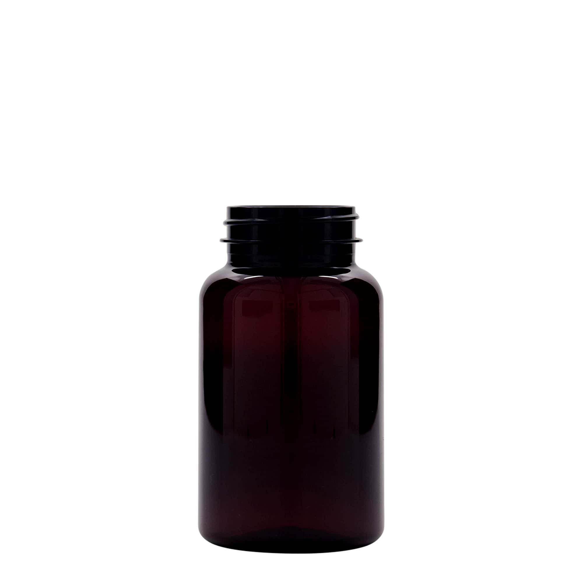 Pet-medicijnpotje, 200 ml, kunststof, bruin, monding: 45/400 Pet-medicijnpotje, 200 ml, kunststof, bruin, monding: 45/400