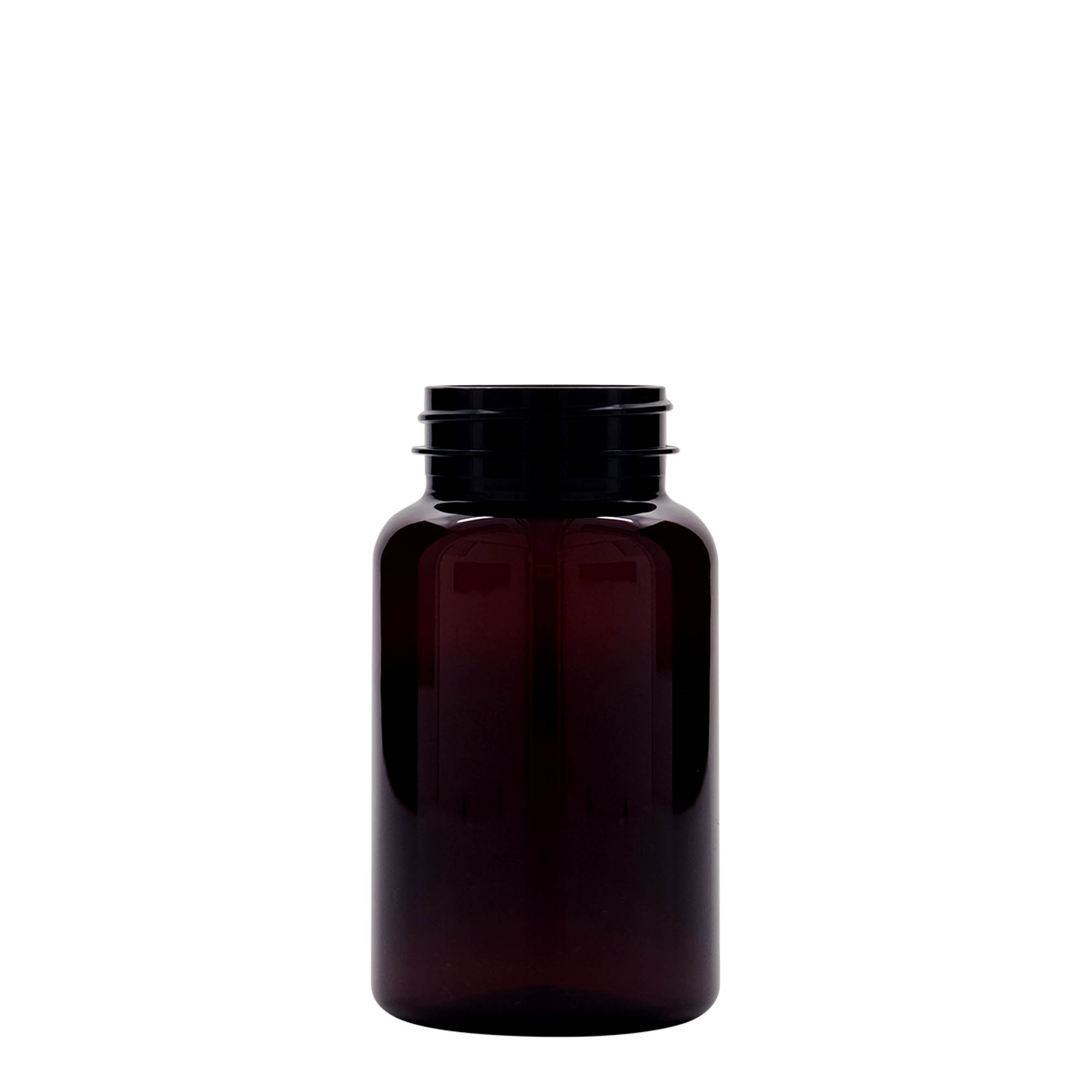 Pet-medicijnpotje, 200 ml, kunststof, bruin, monding: 45/400