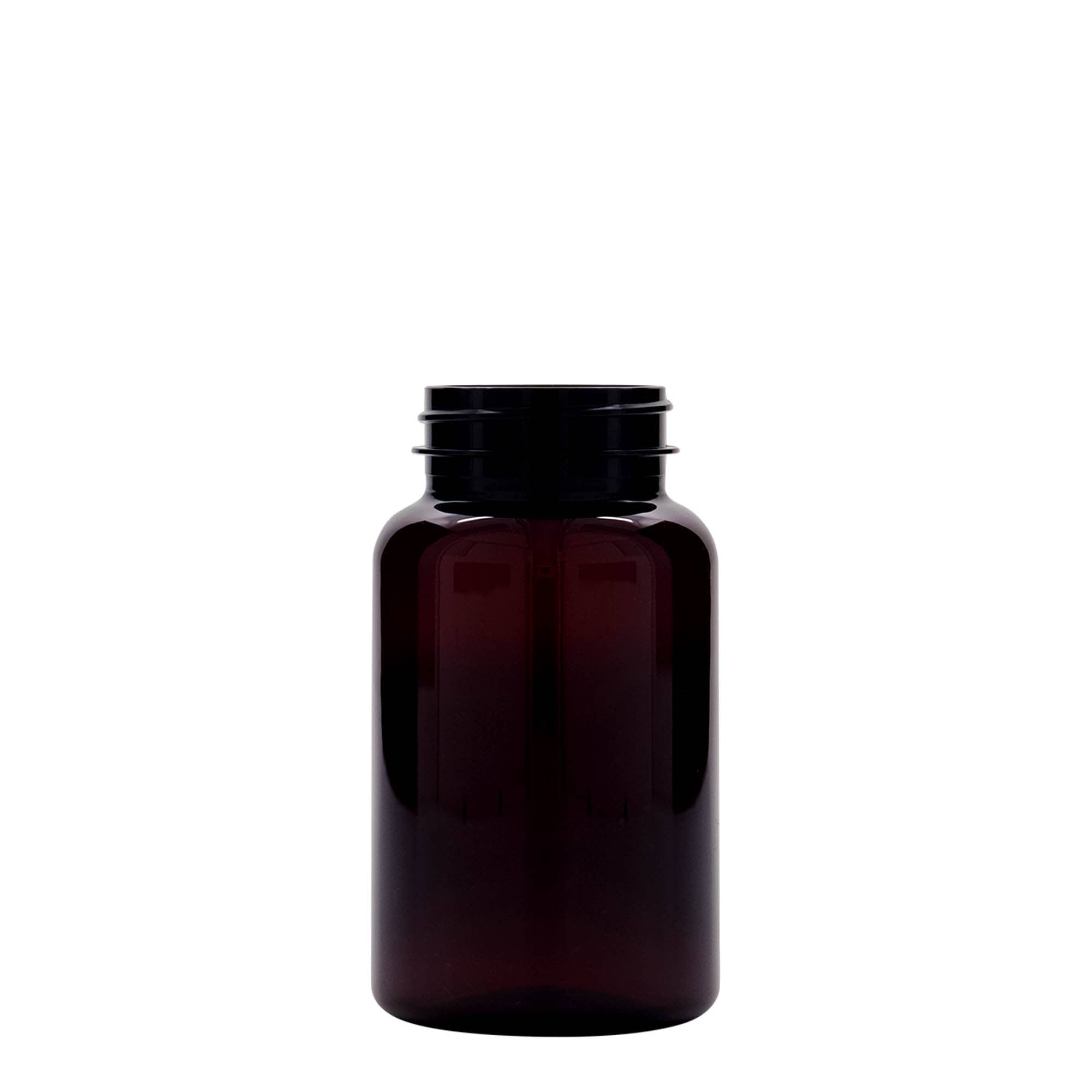 Pet-medicijnpotje, 200 ml, kunststof, bruin, monding: 45/400