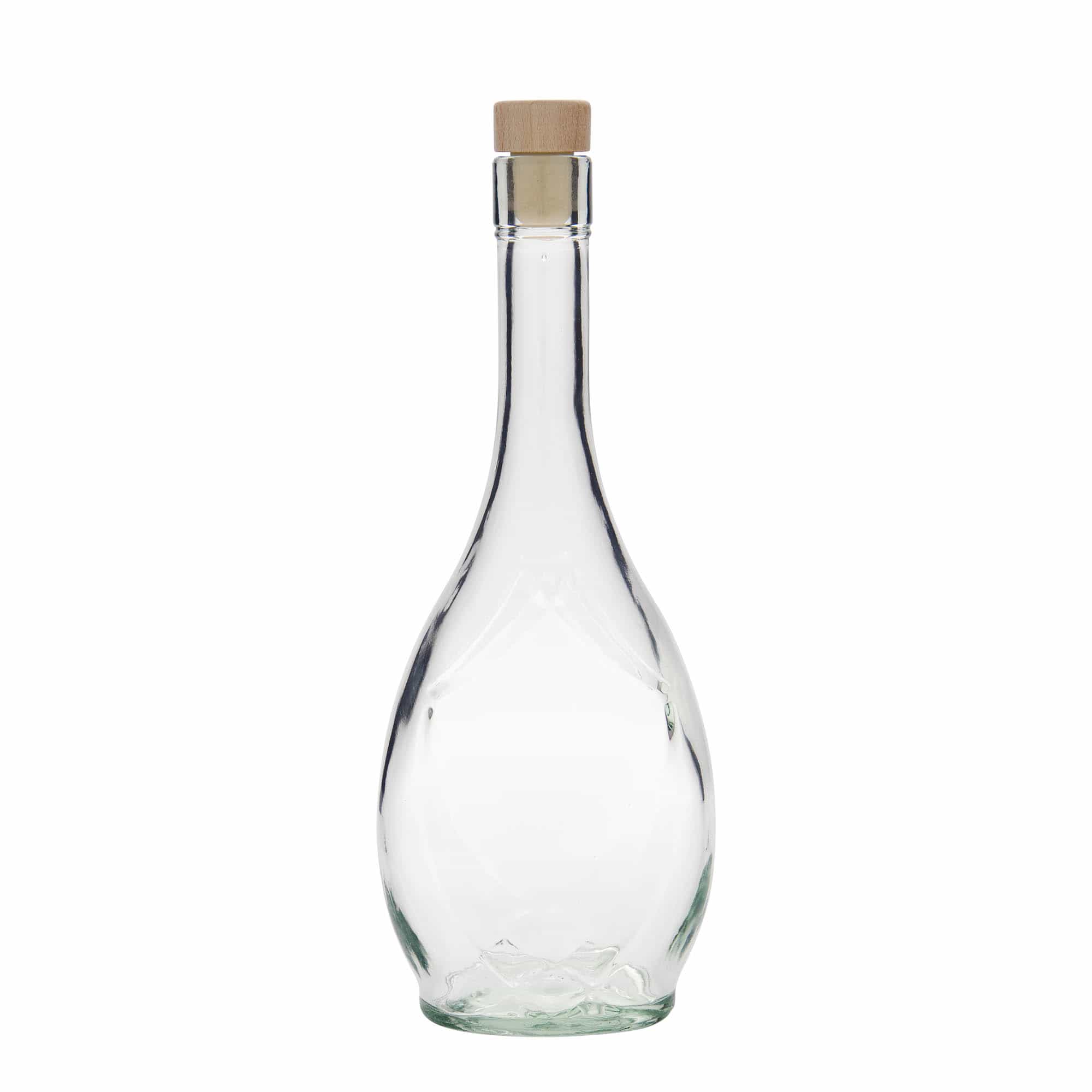 Bouteille en verre 500 ml 'Saragossa', ovale, bouchage: bouchon
