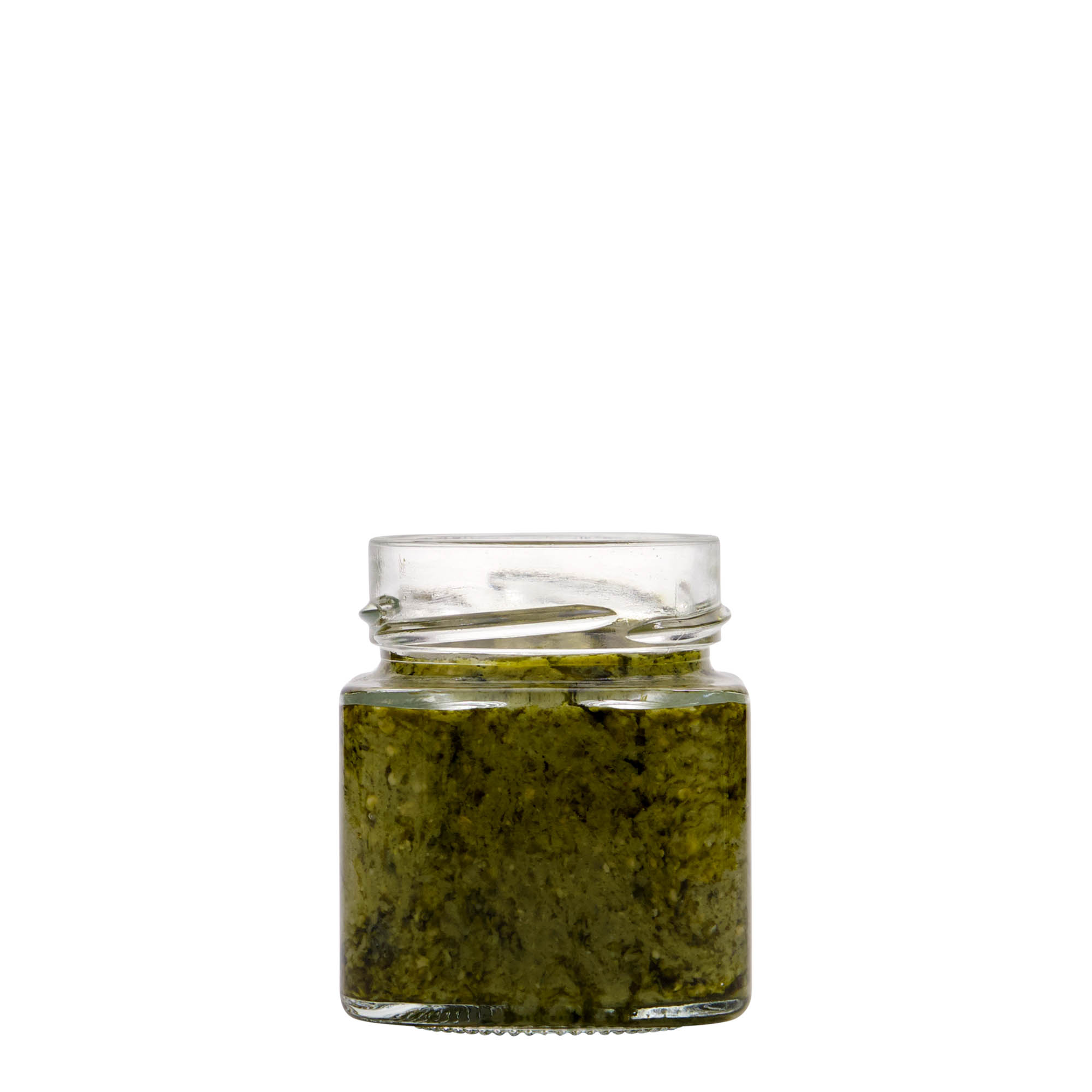 Bocal carré 156 ml 'Funny', bouchage: Deep-Twist-Off (DTO 58)