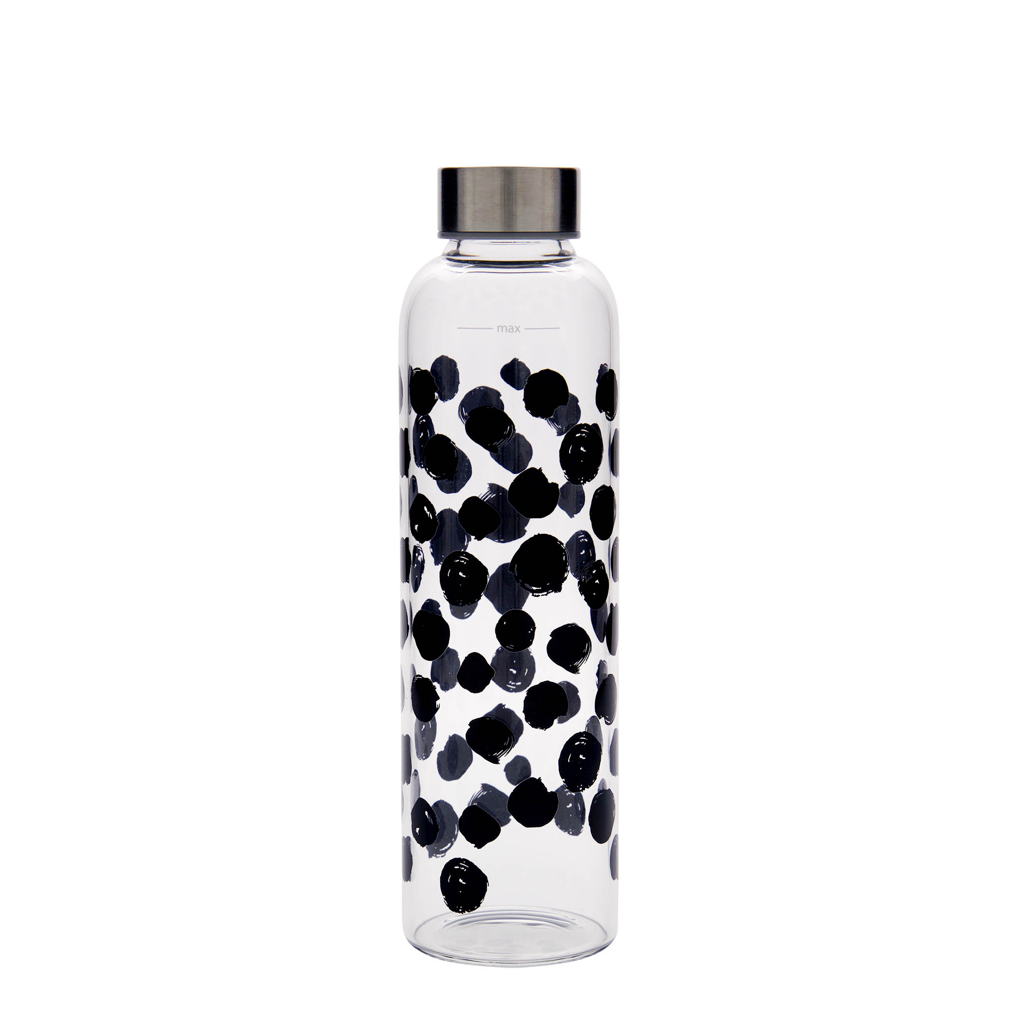 Gourde 500 ml 'Perseus', motif : points noirs, bouchage: Bougage à vis Gourde 500 ml 'Perseus', motif : points noirs, bouchage: Bougage à vis