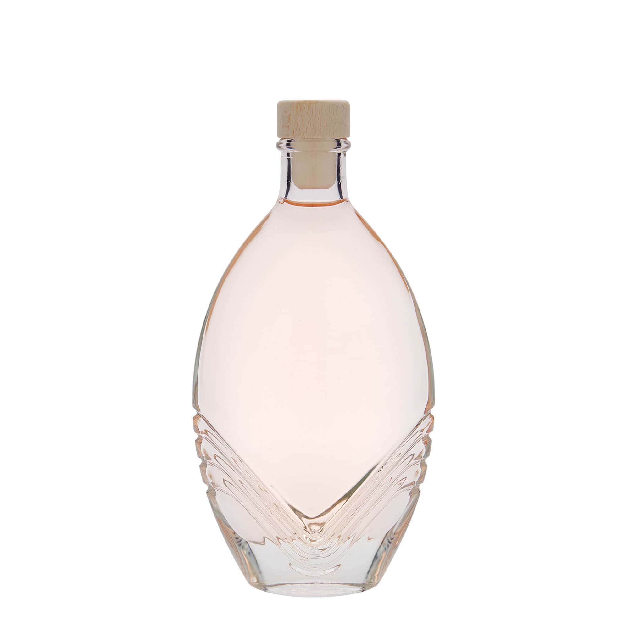 Bouteille en verre 200 ml 'Florence', ovale, bouchage: bouchon