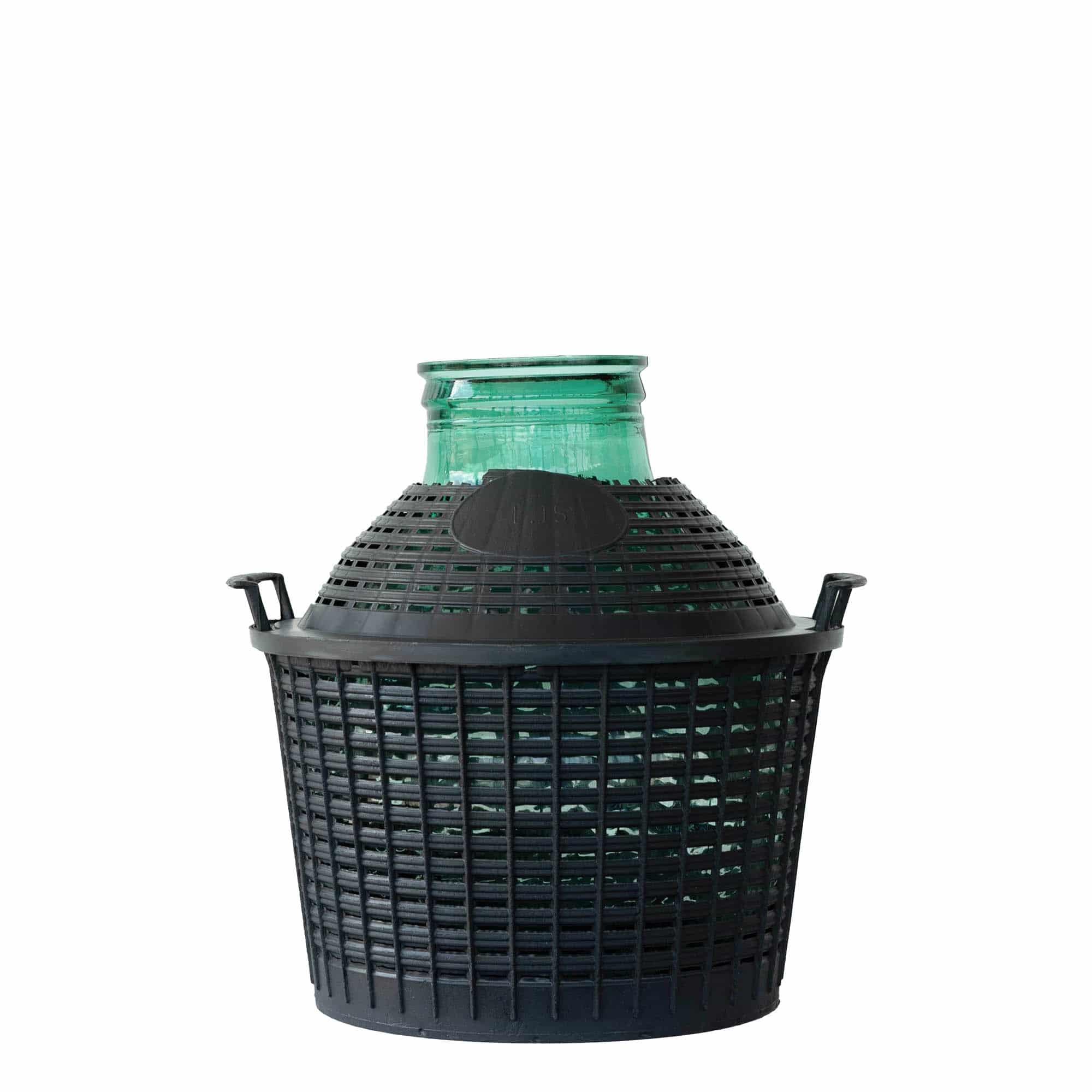 Dame-jeanne 15 l à col large, verre, bouchage: couvercle cloche