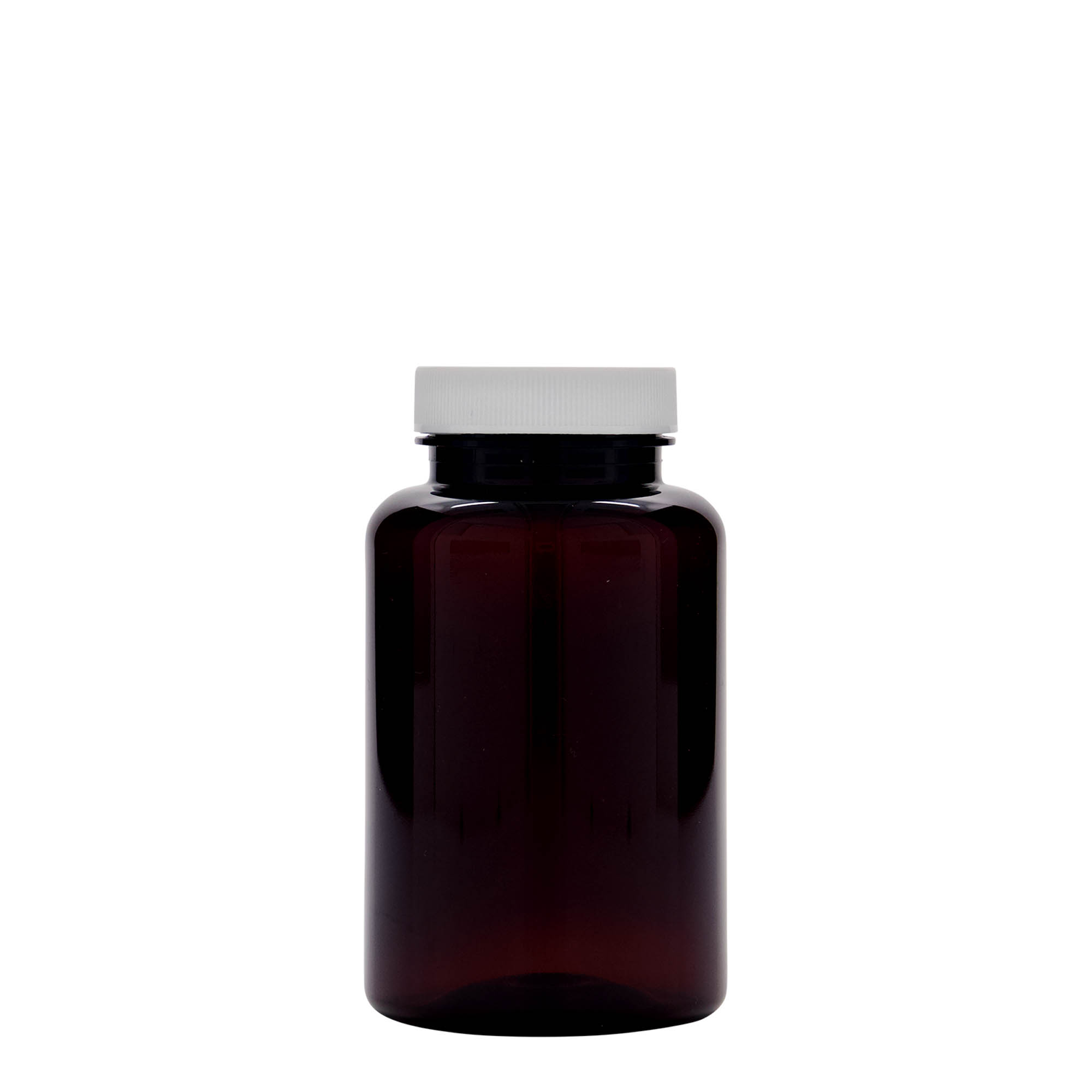Pet-medicijnpotje, 250 ml, kunststof, bruin, monding: 45/400