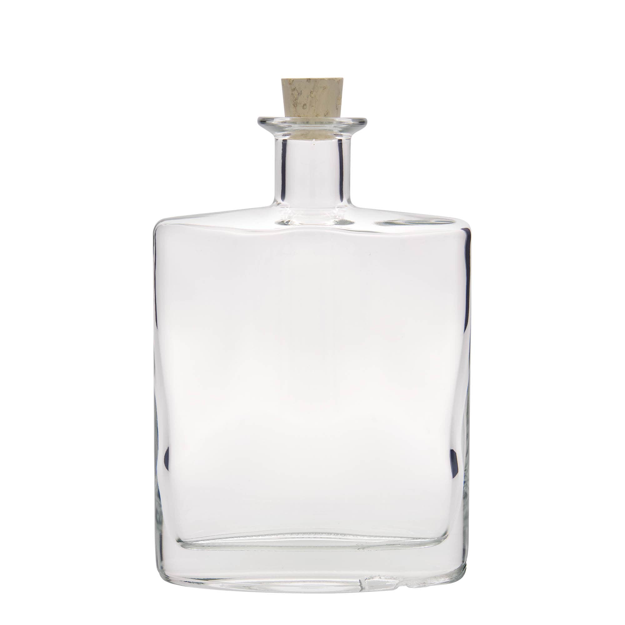 Bouteille en verre 700 ml « Zorbas », ovale, bouchage: bouchon