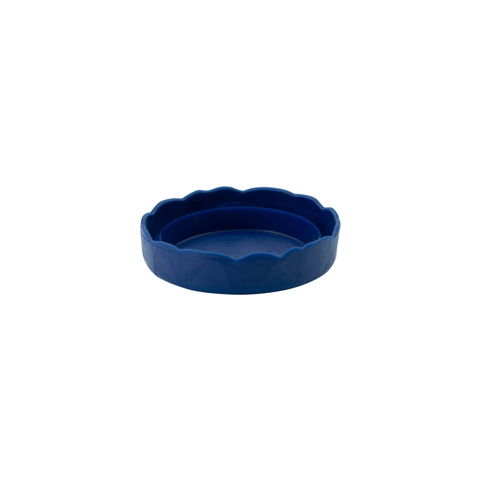 Stulpdeksel voor keramische pot met smalle hals, HDPE-kunststof, blauw Stulpdeksel voor keramische pot met smalle hals, HDPE-kunststof, blauw